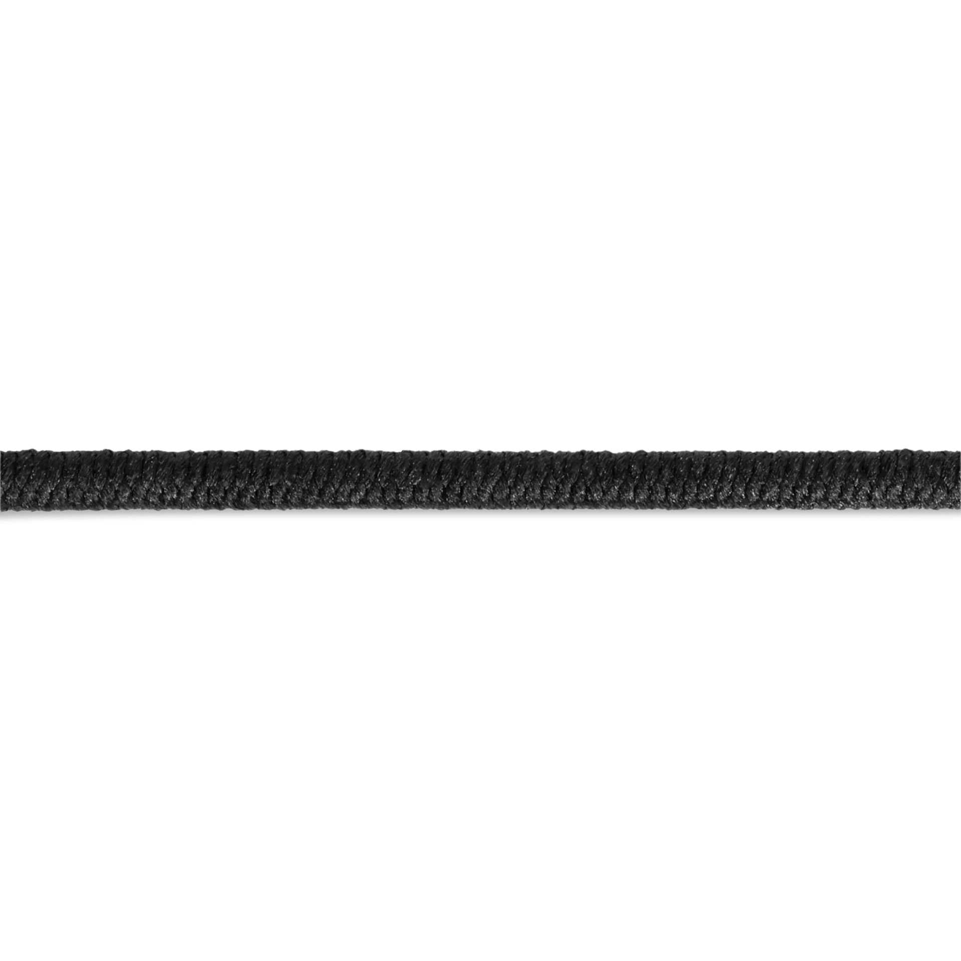 Dritz Round Cord Elastic - Black, 5 yds close up to show texture
