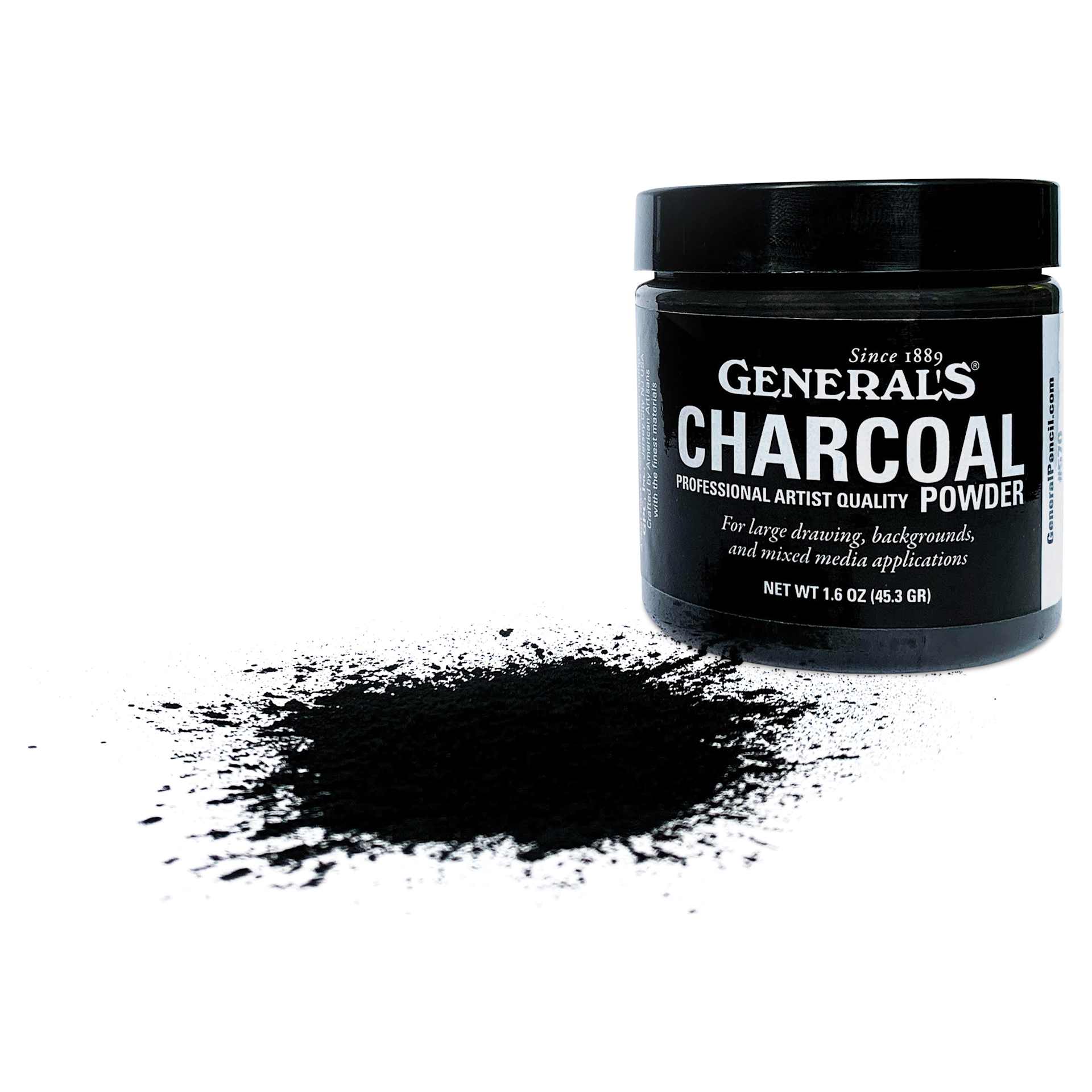 General's Charcoal Powder - 1.6 oz, open