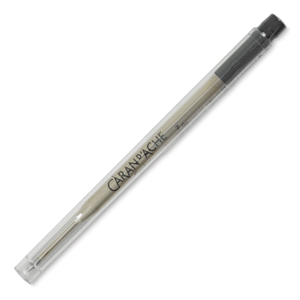 Caran D'Ache Goliath Ballpoint Pen Ink Refills - Black, Medium shown in tube