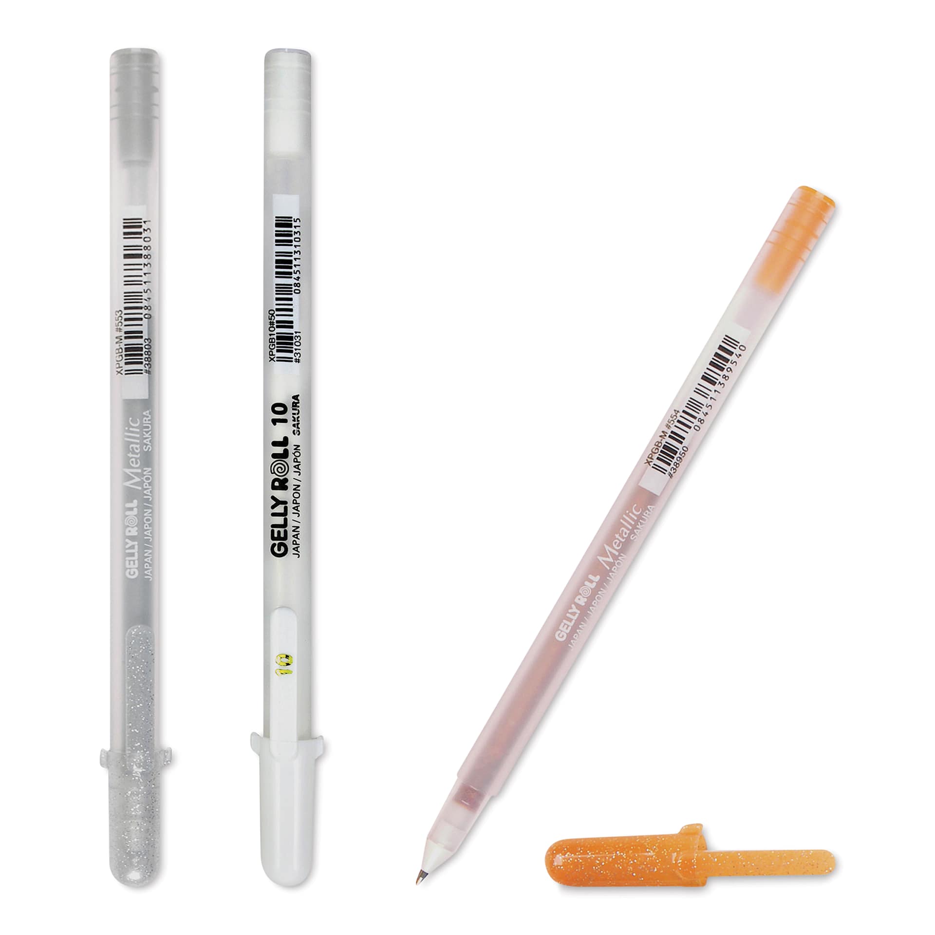 Sakura Gelly Roll Moods Collection Pens - Gratitude, Set of 3, pens laid out 