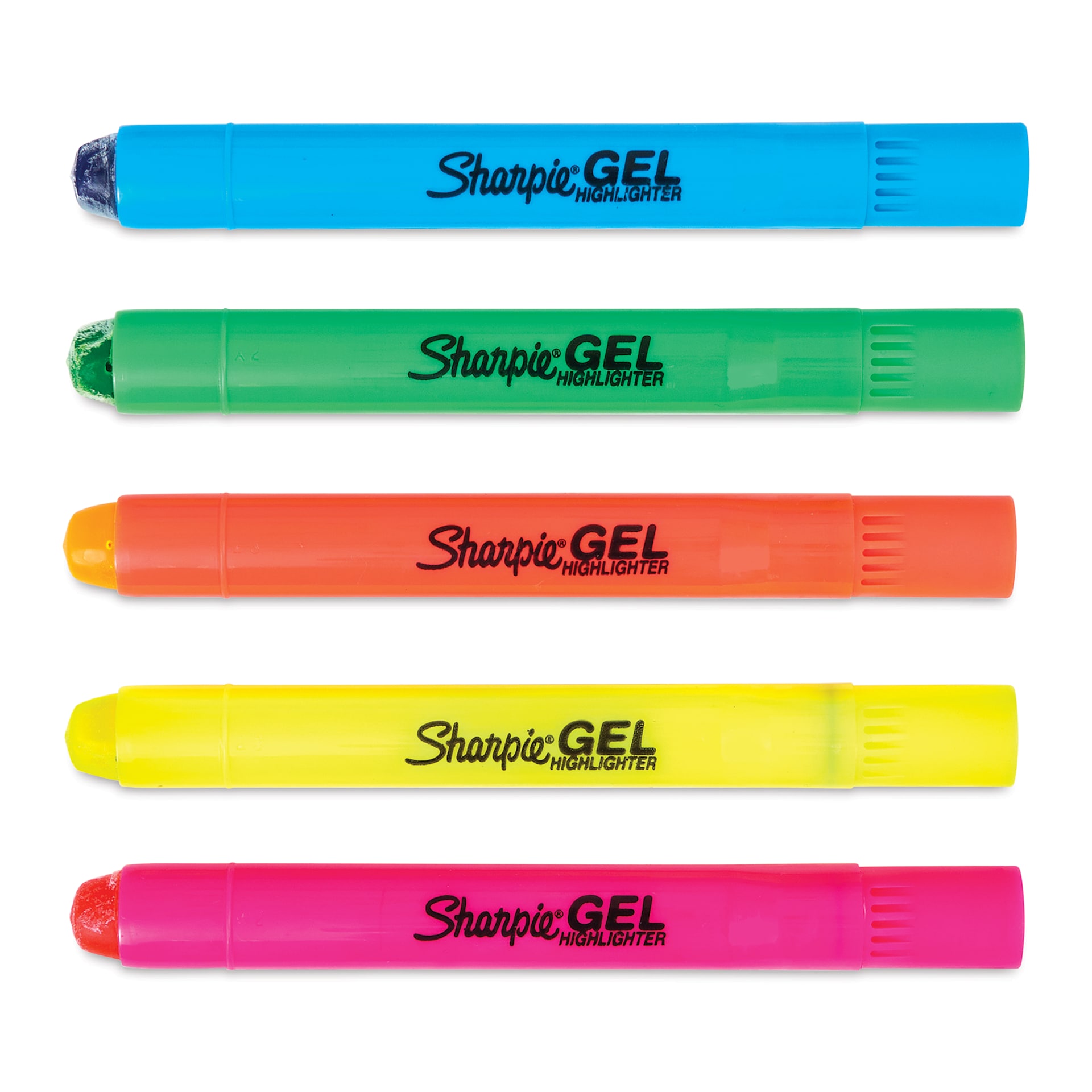 Sharpie Gel Highlighters - Set of 5, markers with cap off