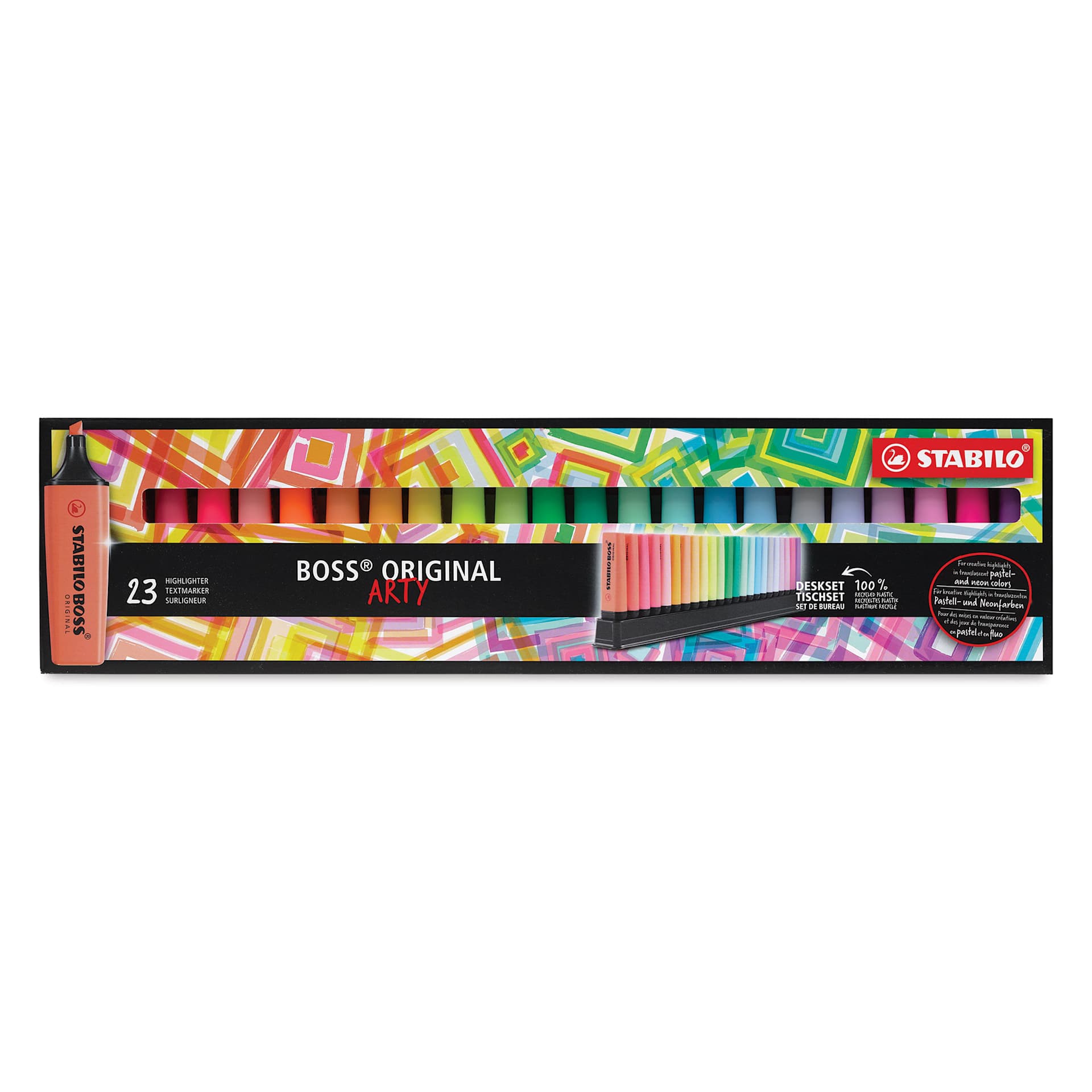 Stabilo Boss Original Highlighters - Arty, Set of 23, front of the packaging