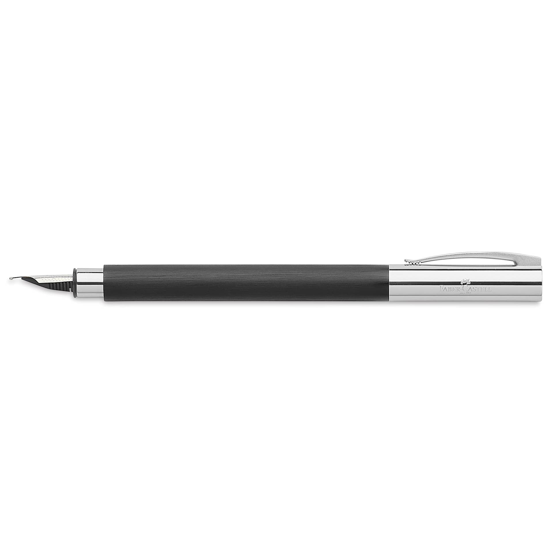 Faber-Castell Ambition Fountain Pen - Black Resin, Fine Nib, out of package