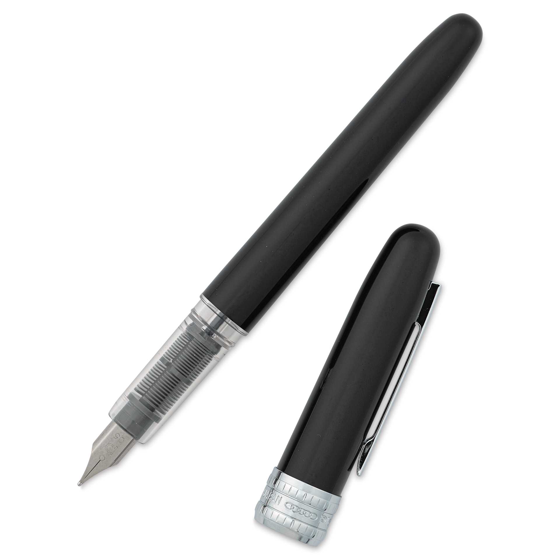 Platinum Plaisir Fountain Pen - Black, Medium, with cap