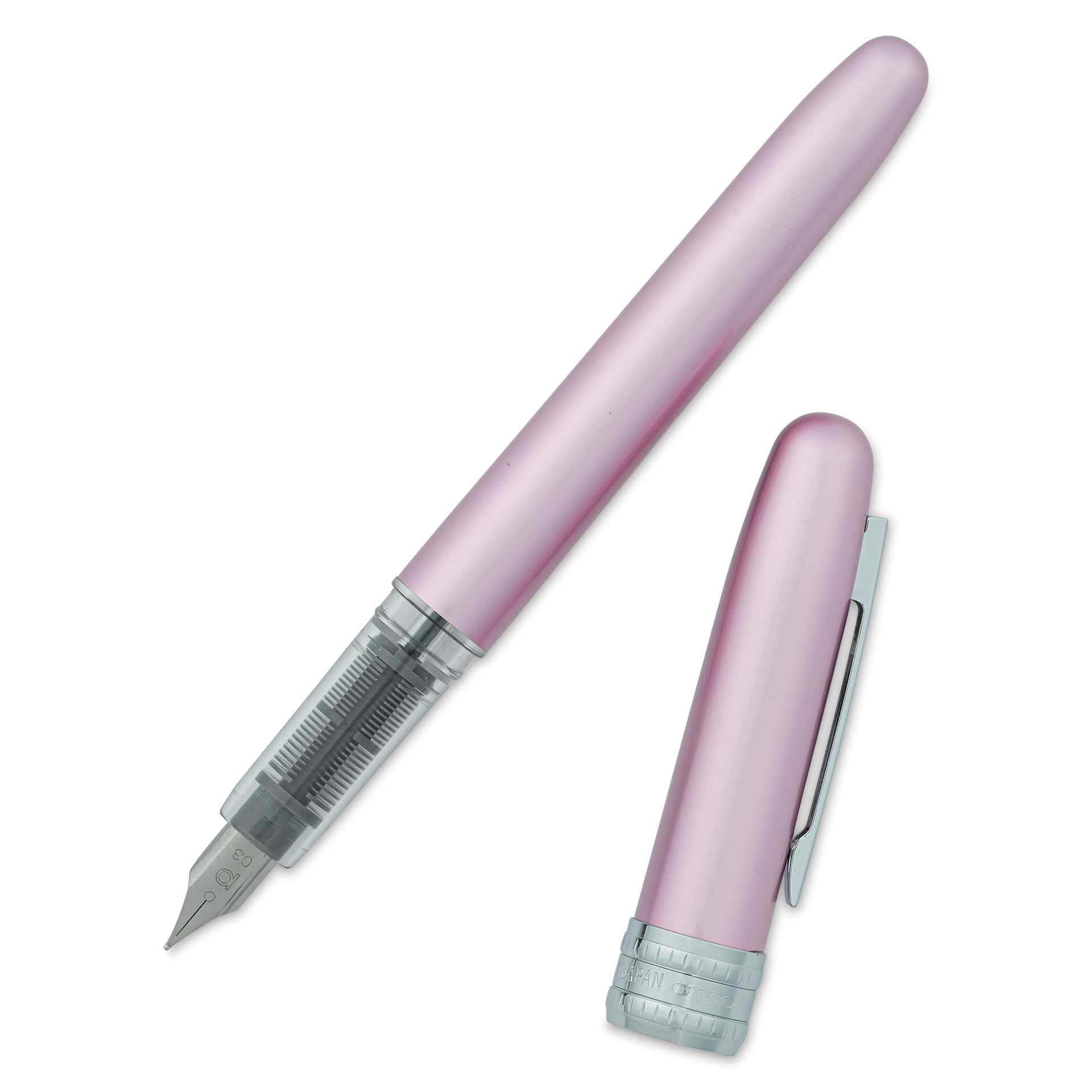 Platinum Plaisir Fountain Pen - Pink, Fine, with cap