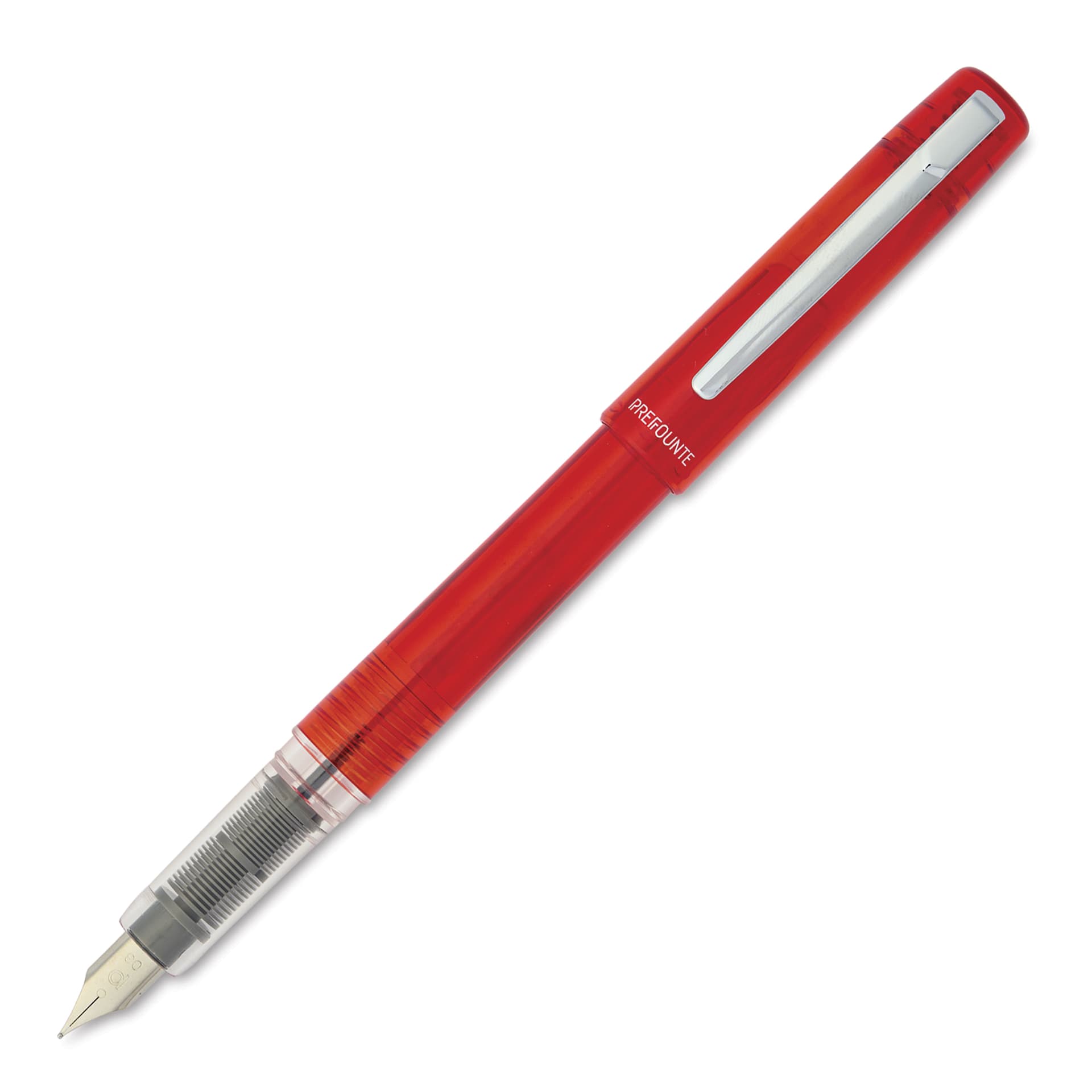 Platinum Prefounte Fountain Pen - Vermilion Orange, Fine