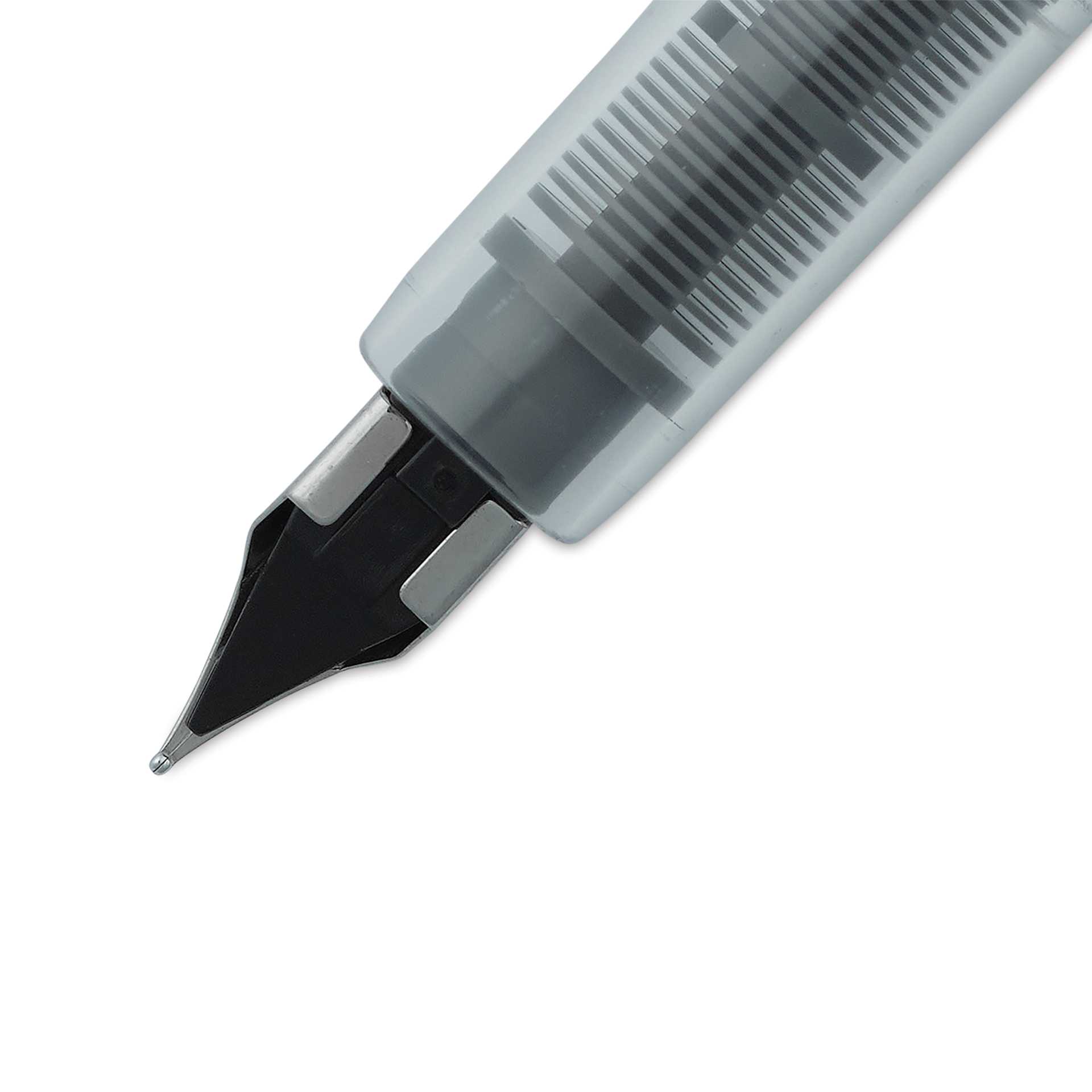 Platinum Preppy Fountain Pen - Black, Fine, close-up, back of nib