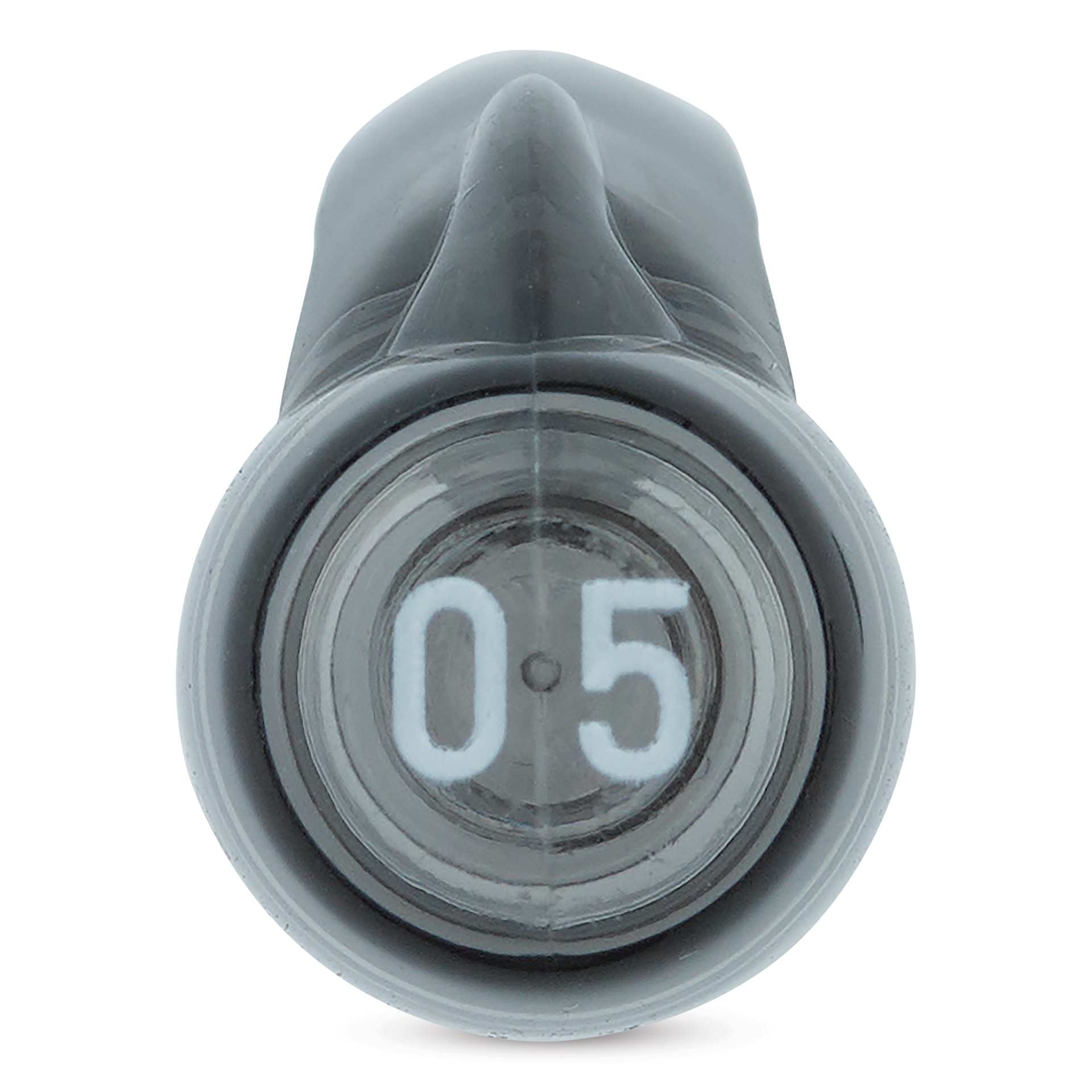 Platinum Preppy Fountain Pen - Black, Medium, close-up of cap