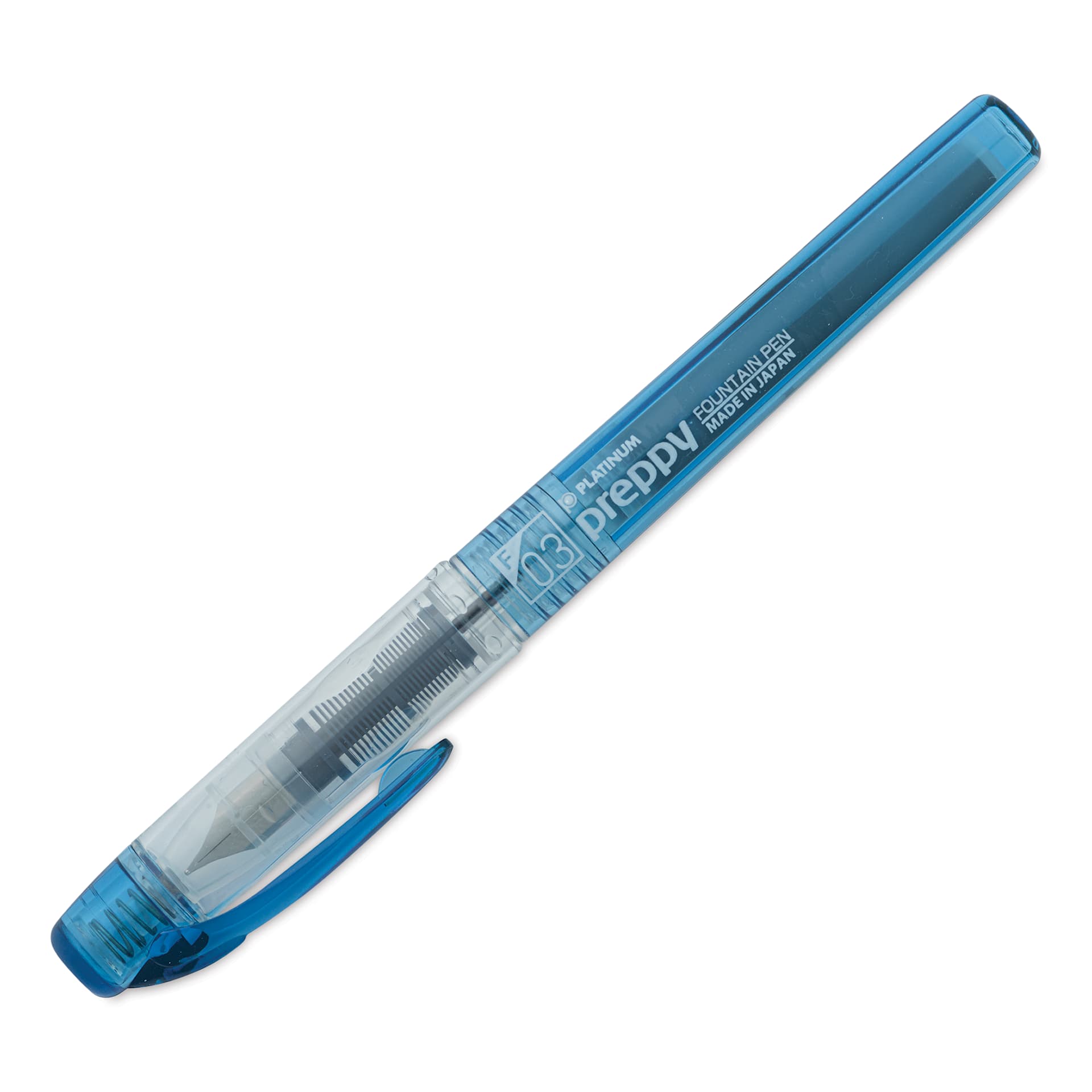 Platinum Preppy Fountain Pen - Blue Black, Fine, cap on