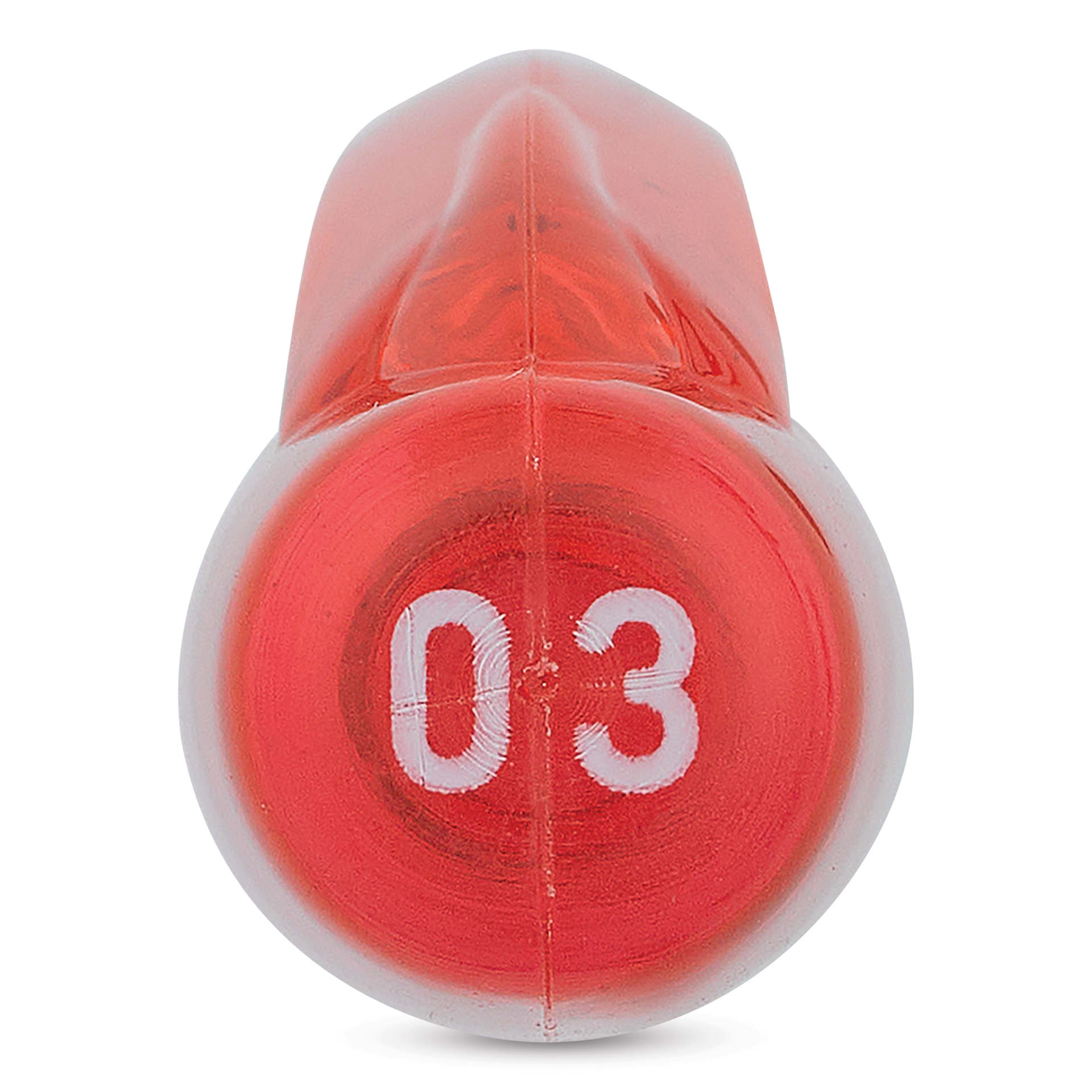 Platinum Preppy Fountain Pen - Red, Fine, close-up of cap