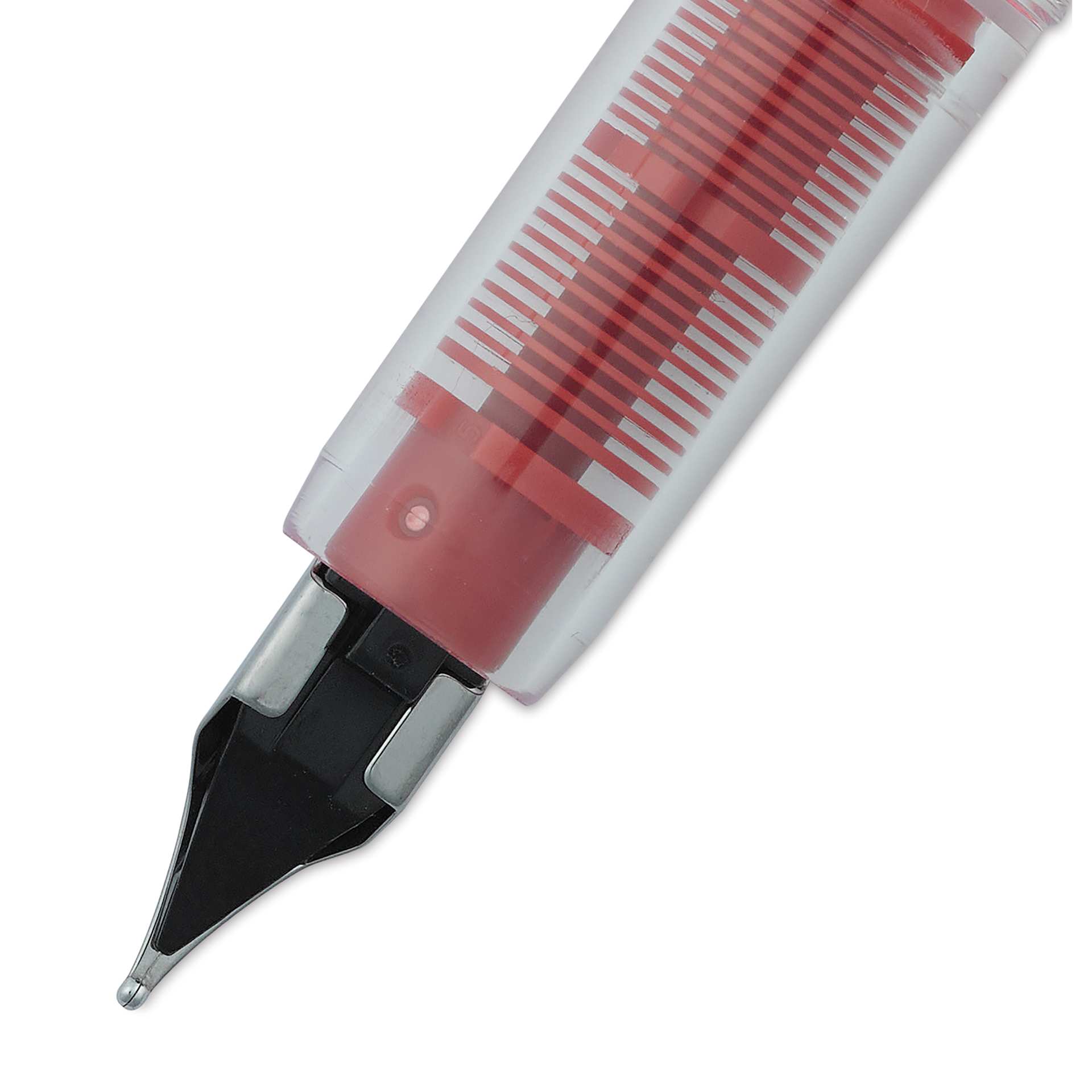 Platinum Preppy Fountain Pen - Red, Medium, close-up, back of nib