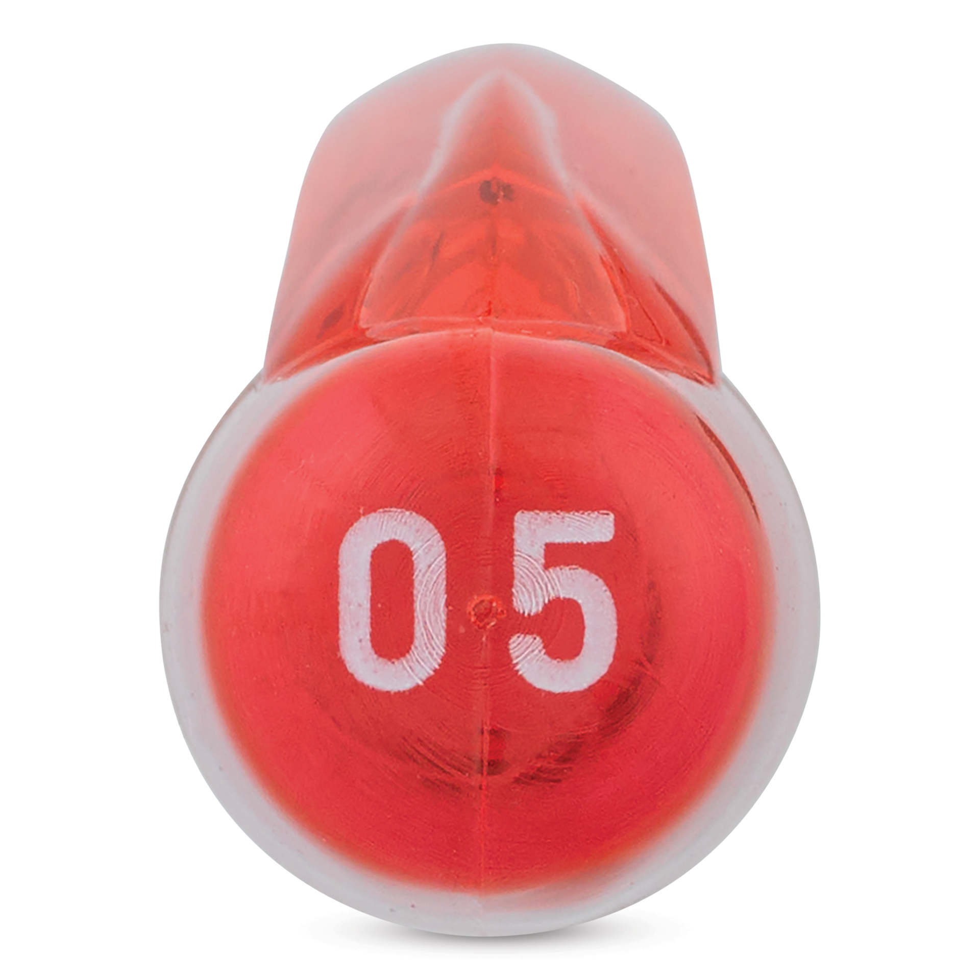 Platinum Preppy Fountain Pen - Red, Medium, close-up of cap