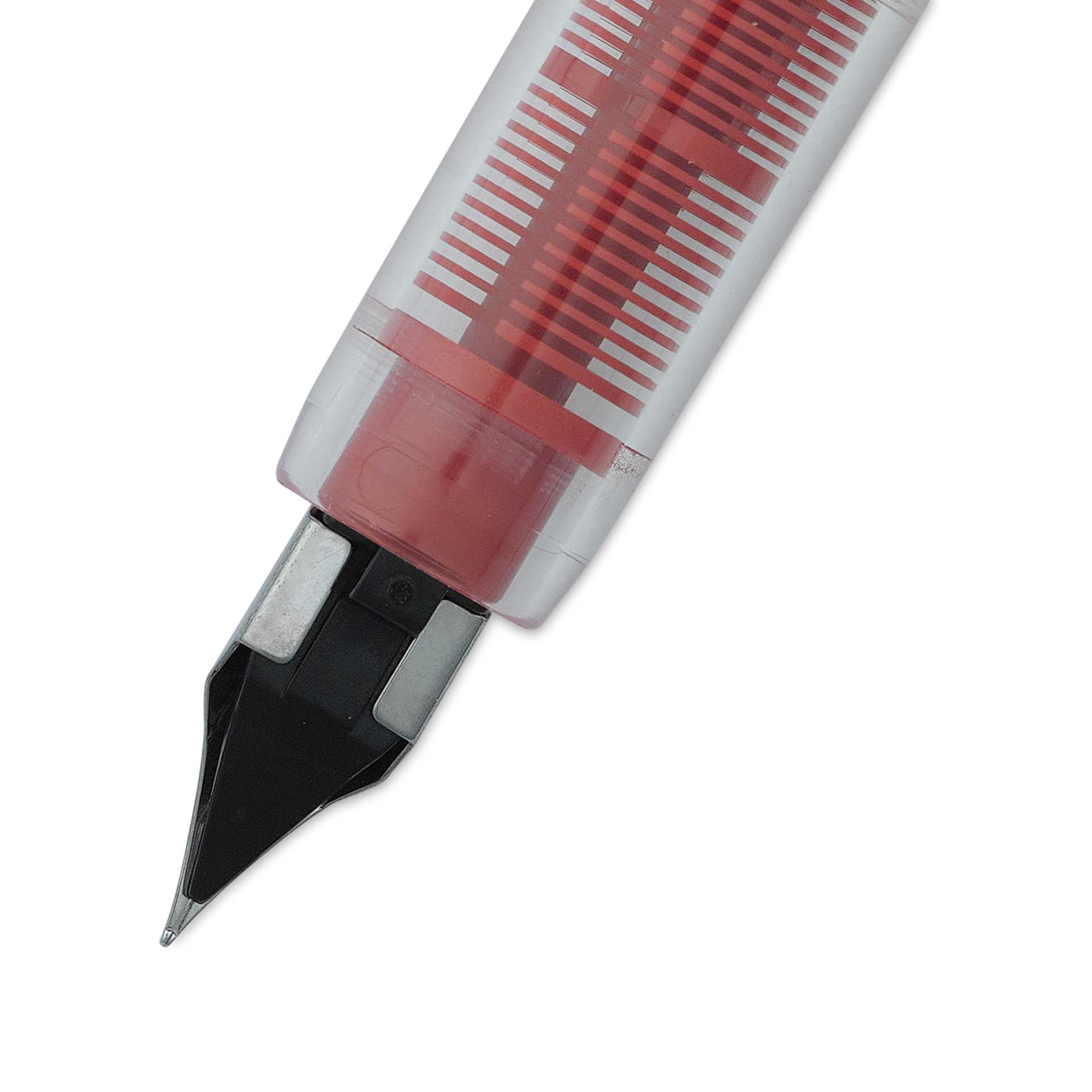 Platinum Preppy Fountain Pen - Red, Extra Fine, close-up, back of nib