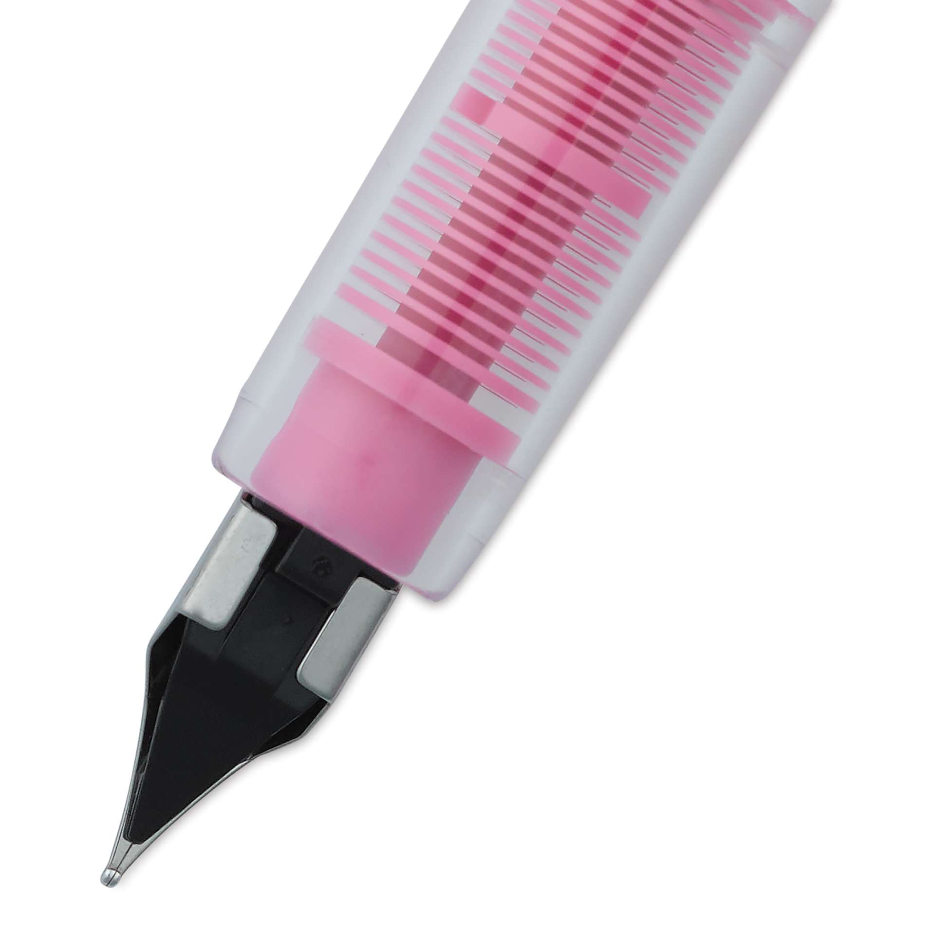 Platinum Preppy Fountain Pen - Pink, Fine, close-up, back of nib