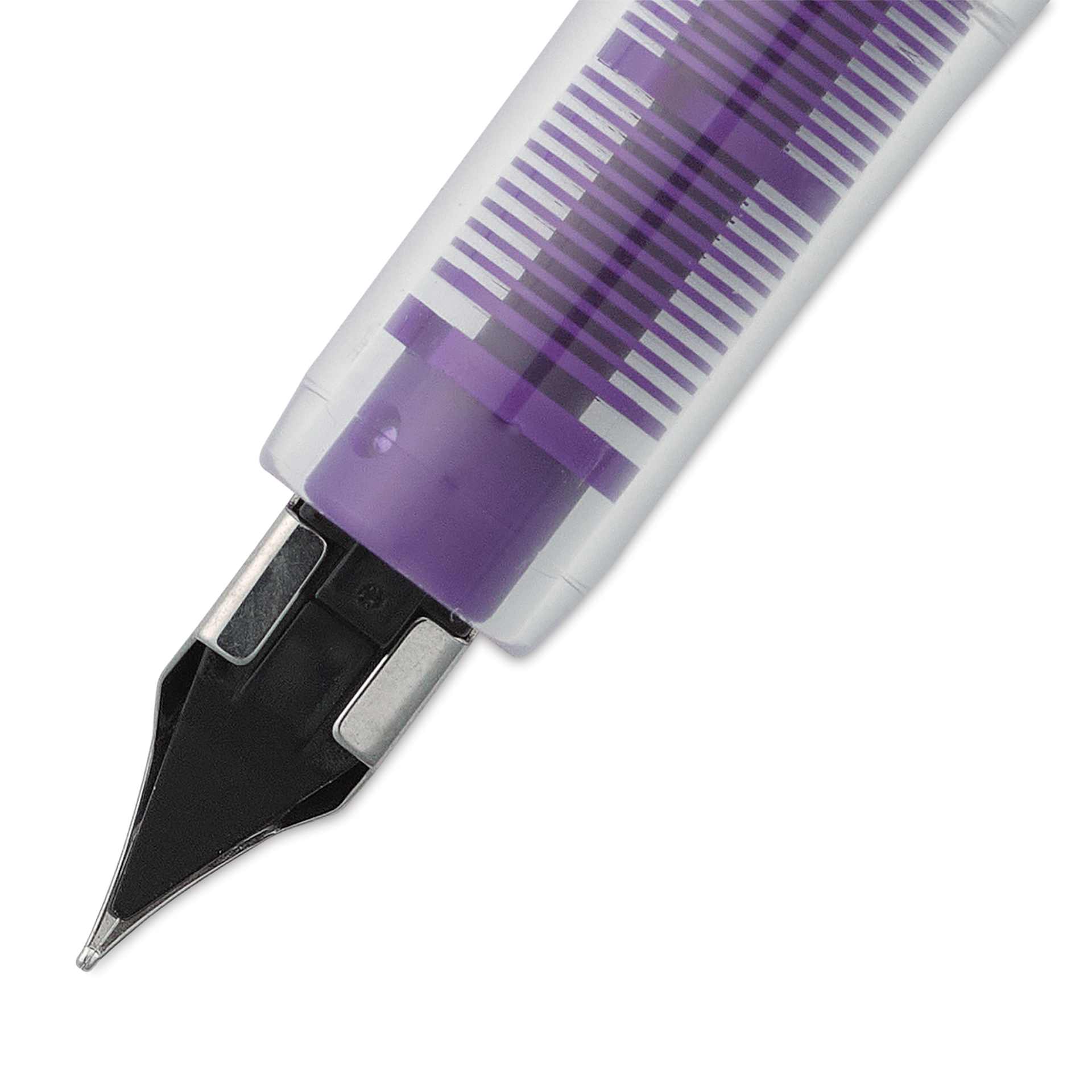 Platinum Preppy Fountain Pen - Violet, Fine, close-up, back of nib