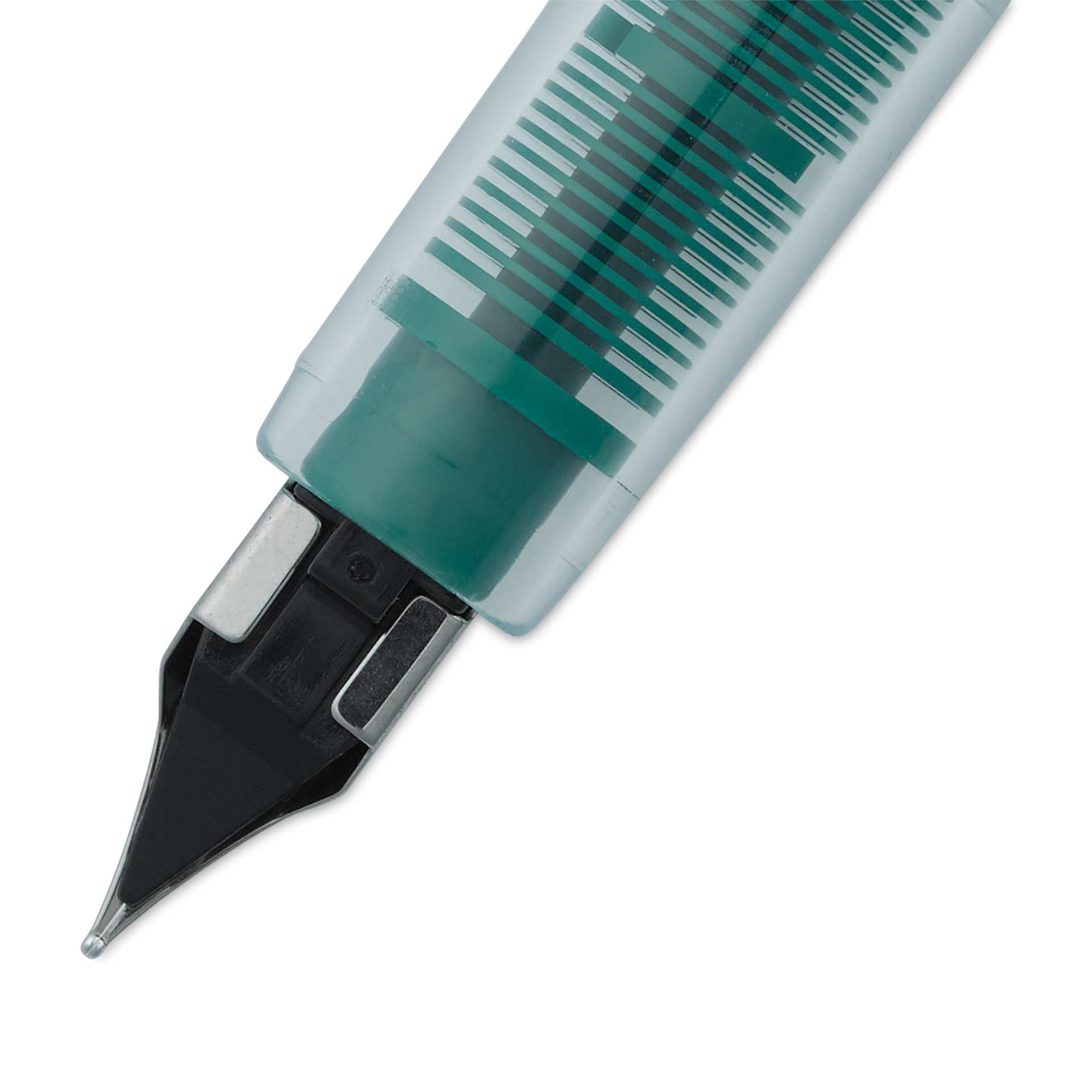Platinum Preppy Fountain Pen - Green, Fine, close-up, back of nib