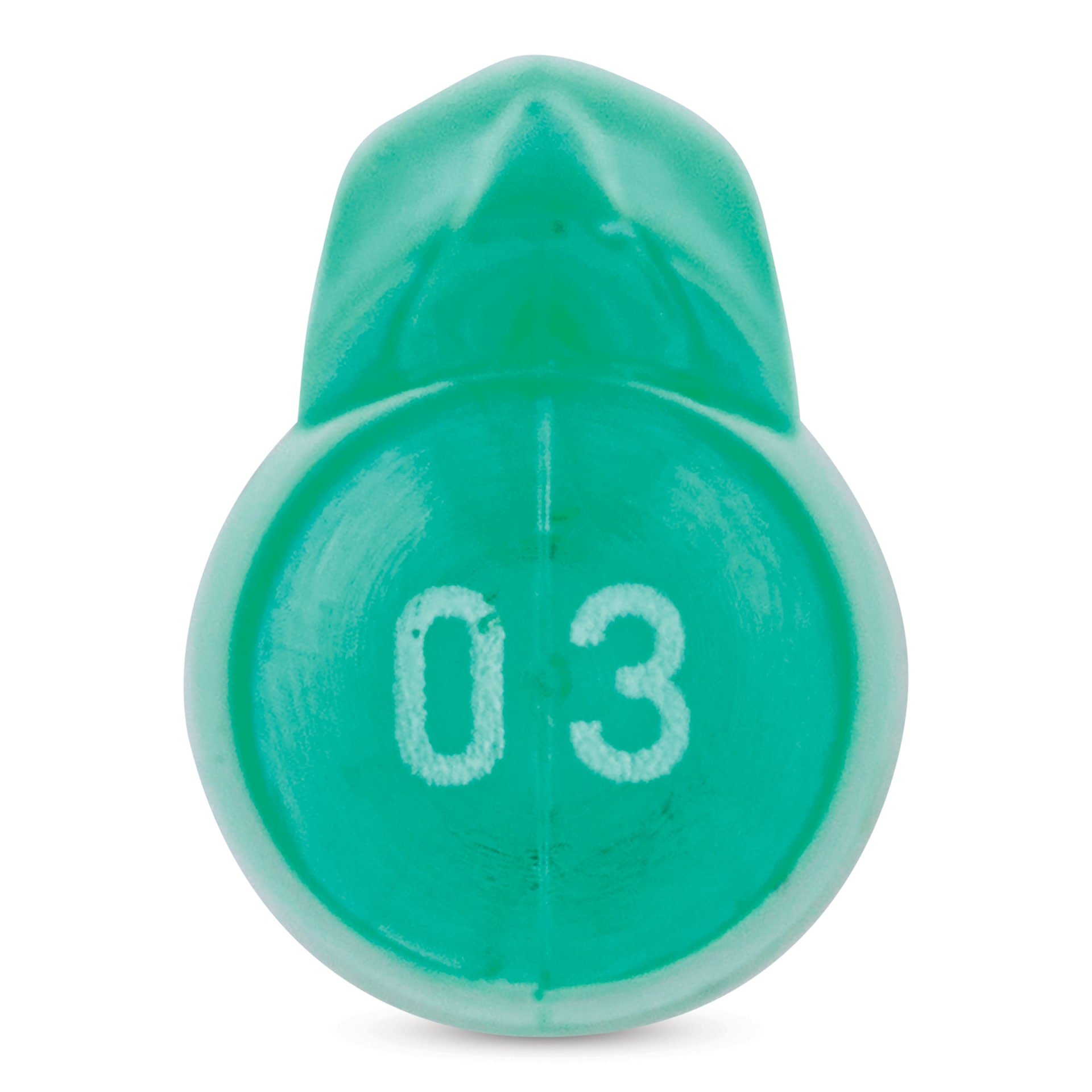 Platinum Preppy Fountain Pen - Green, Fine, close-up of cap