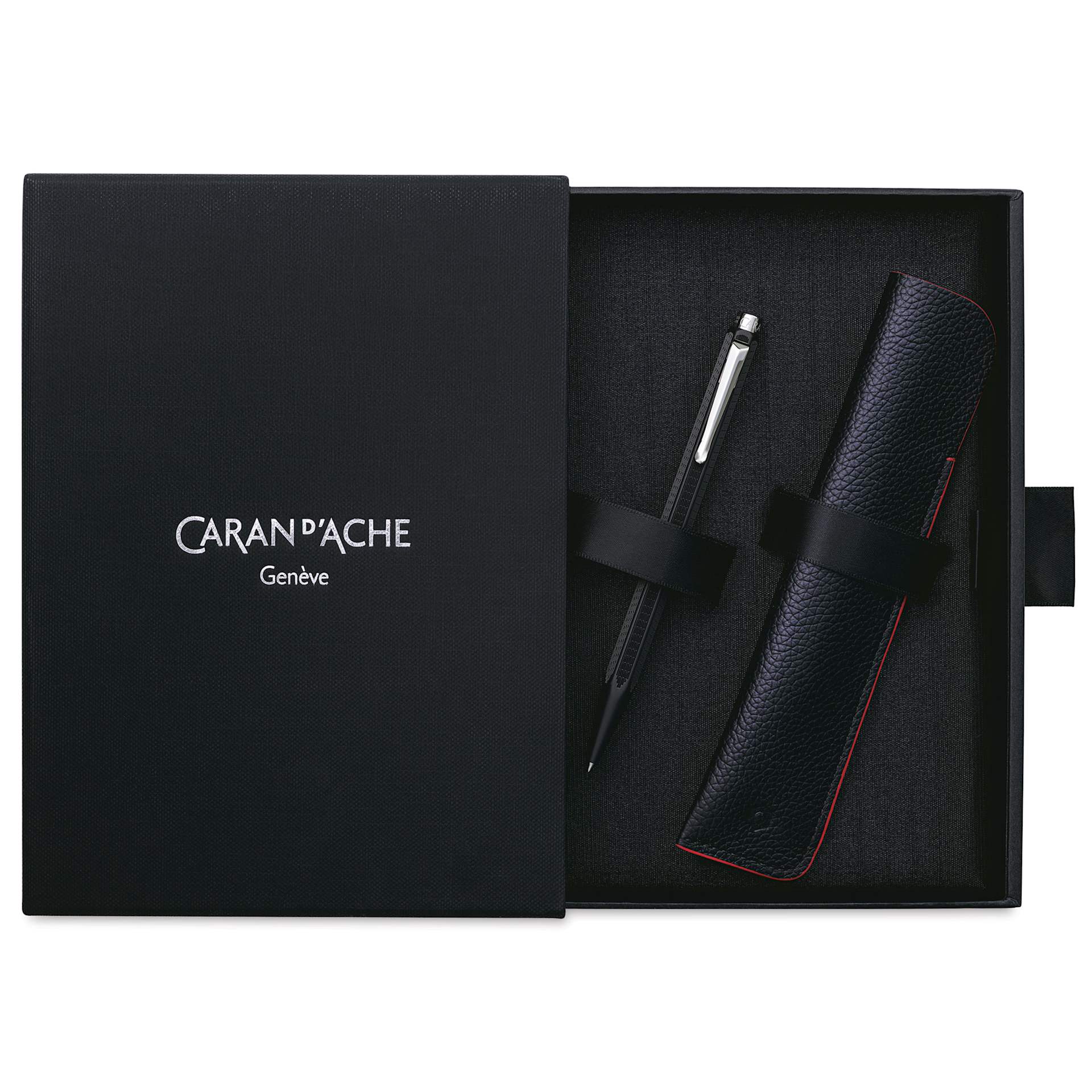 Caran d'Ache Ecridor Racing Ballpoint Pen, in packaging with pen case