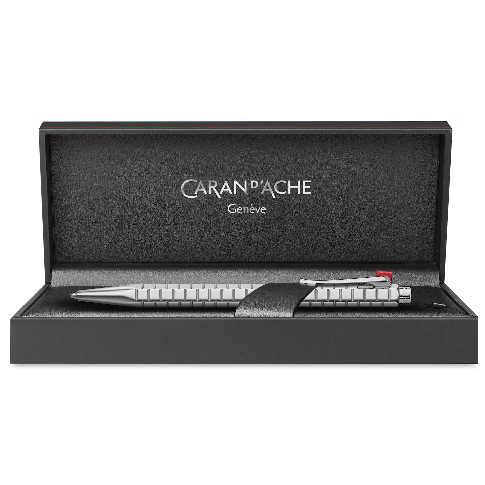 Caran d'Ache Ecridor Avenue Fountain Pen - Platinum Coated, Broad, in packaging
