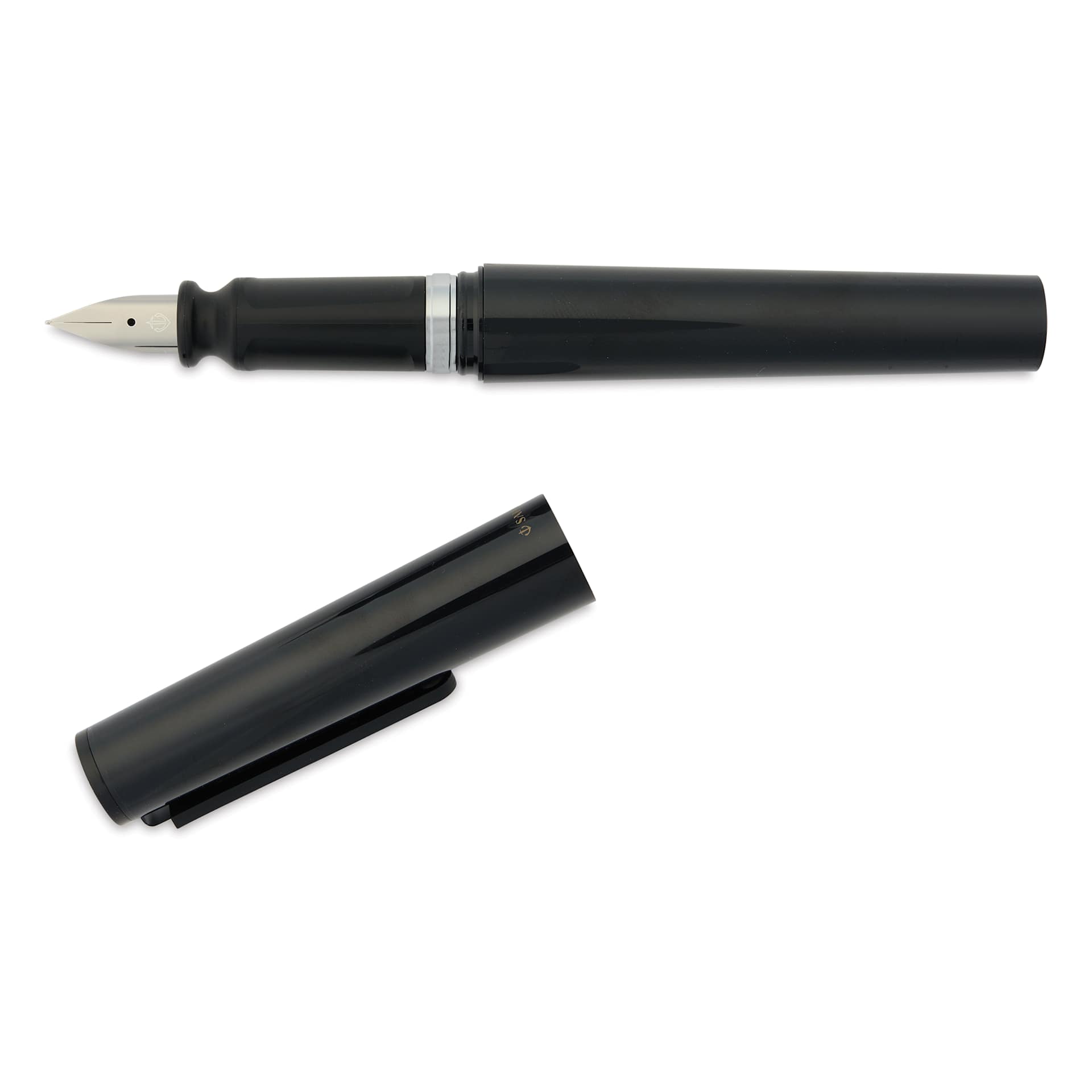 Sailor TUZU Adjust Fountain Pen - Black, Fine, cap off