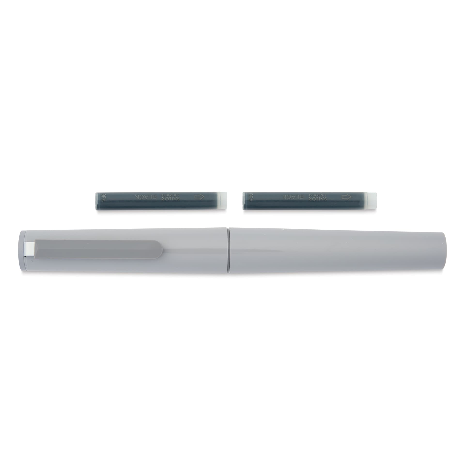 Sailor TUZU Adjust Fountain Pen - Gray, Fine, with replacement ink cartridges