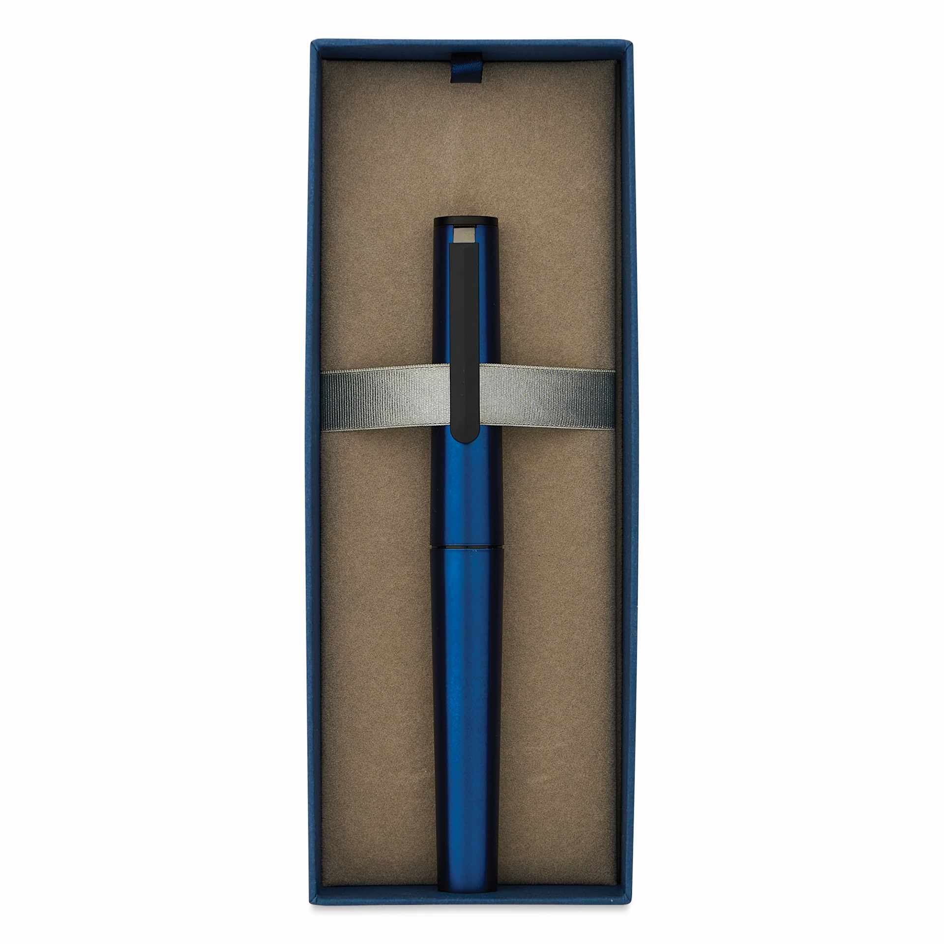 Sailor TUZU Adjust Fountain Pen - Metallic Blue, Medium, in open packaging