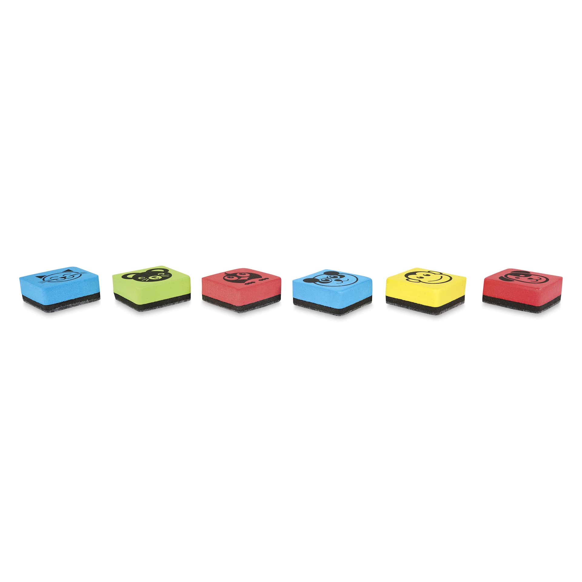 Flipside Whiteboard Erasers Animal Pack, side by side