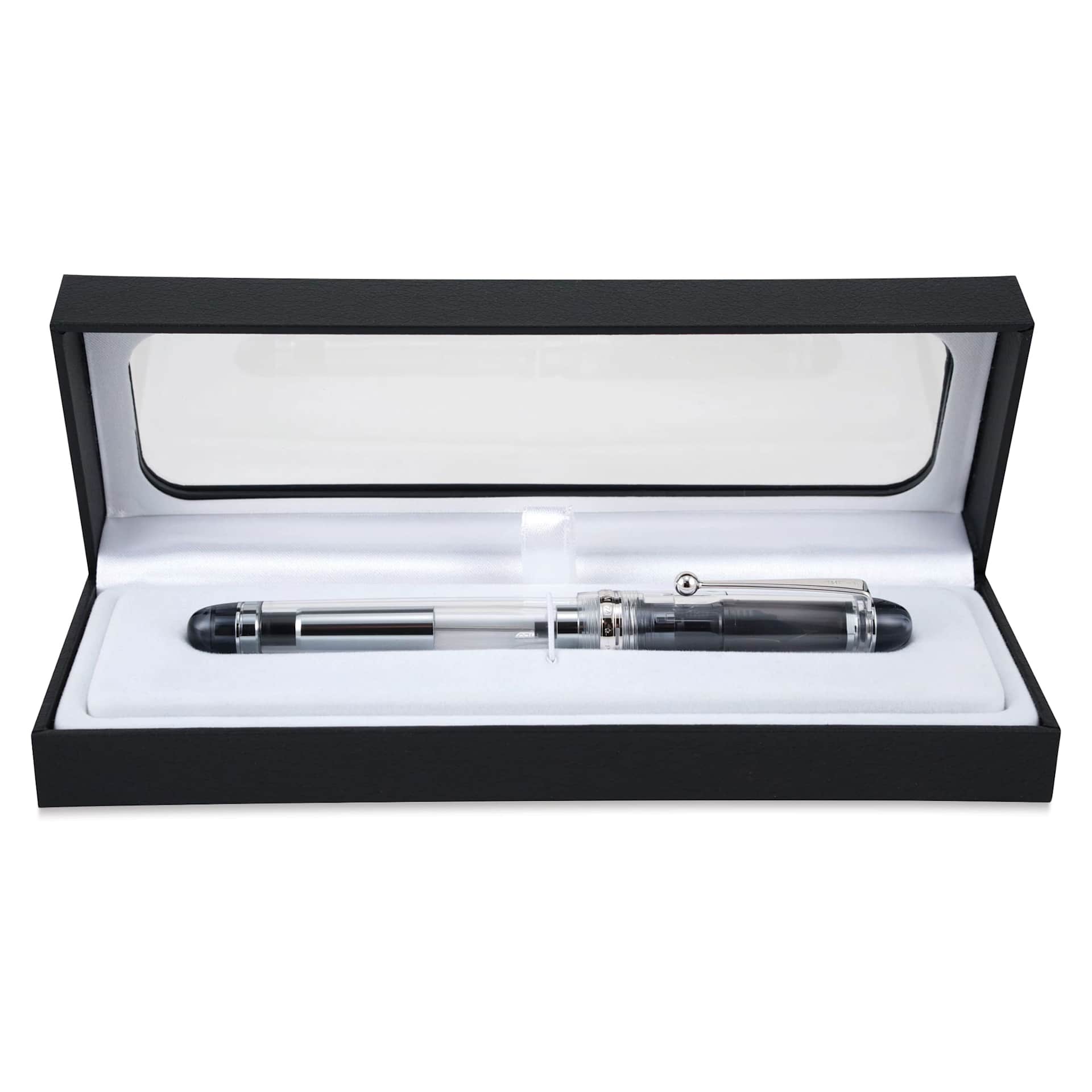 Pilot Custom 74 Fountain Pen - Clear, Medium, in packaging