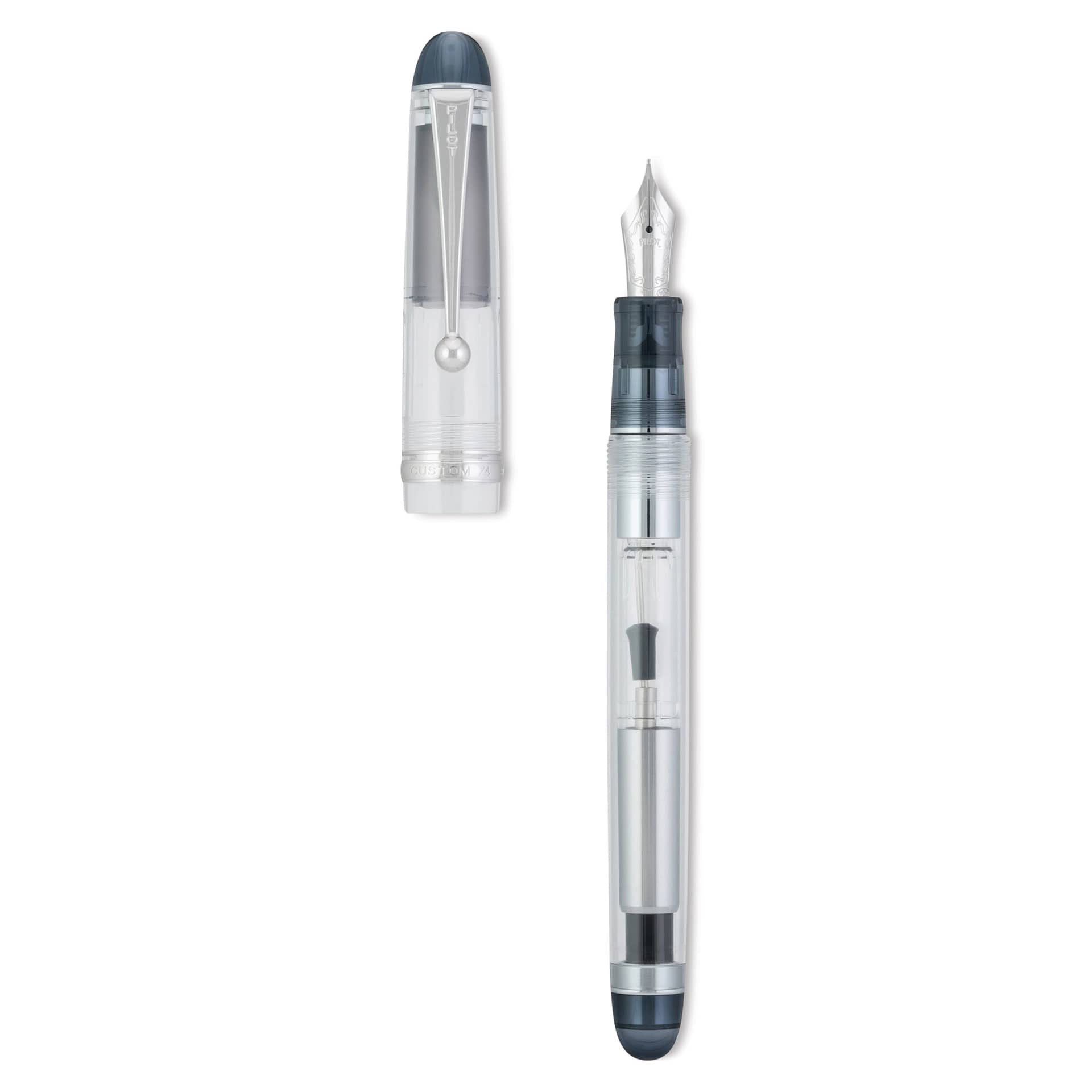 Pilot Custom 74 Fountain Pen - Clear, Medium