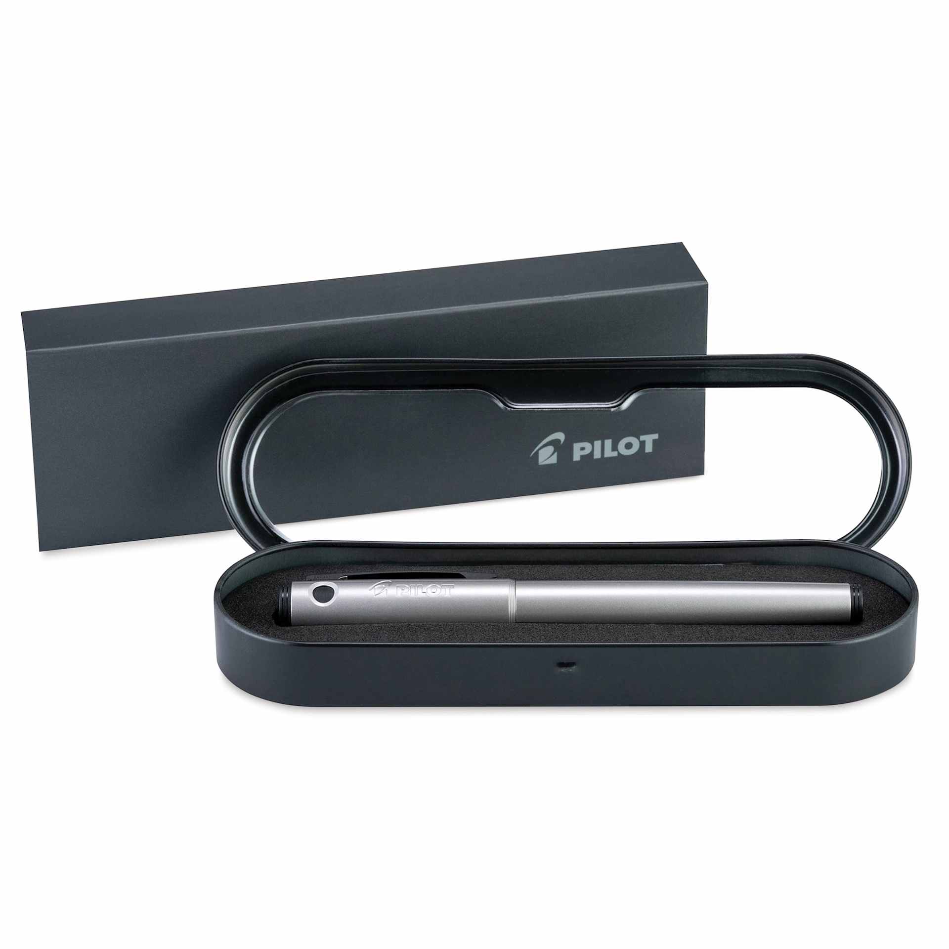 Pilot Explorer Fountain Pen - Silver, carrying case