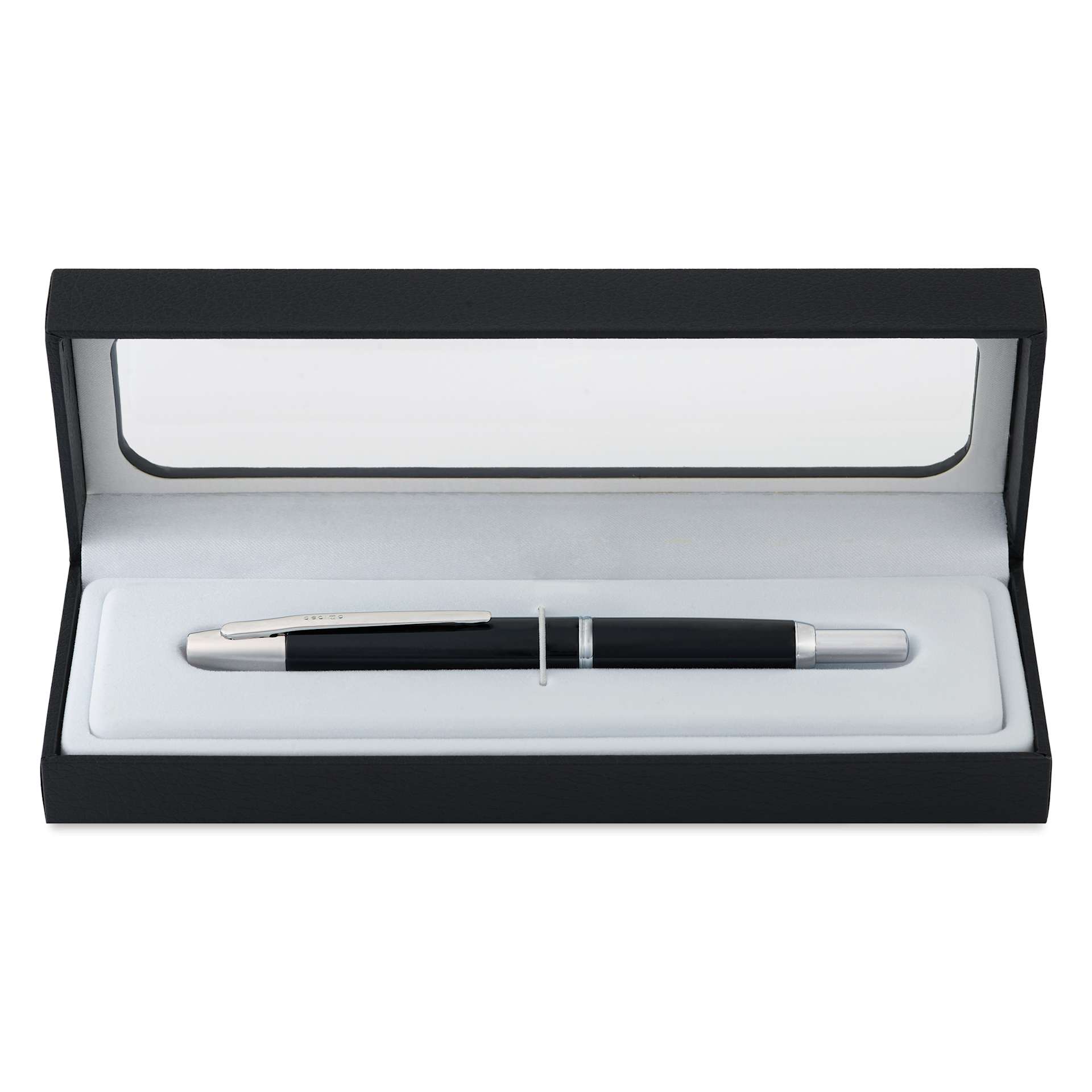 Pilot Vanishing Point Decimo Fountain Pen - Black, Extra Fine, inside the case