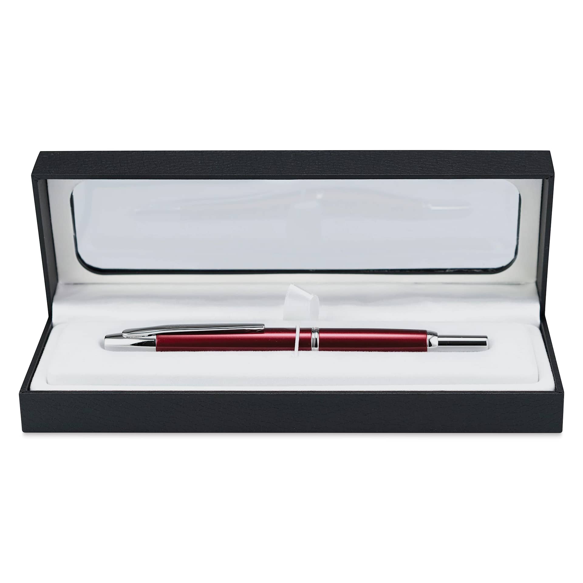 Pilot Vanish Point Decimo Fountain Pen - Burgundy, Extra Fine, inside of the packaging