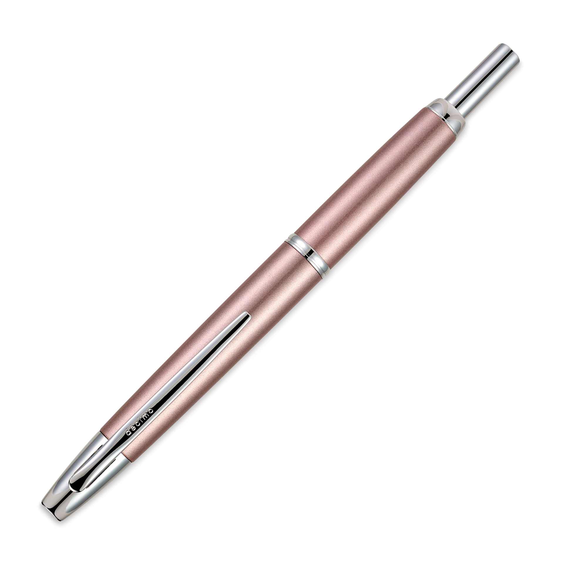 Pilot Vanishing Point Decimo Fountain Pen - Champagne, Medium, nib retracted