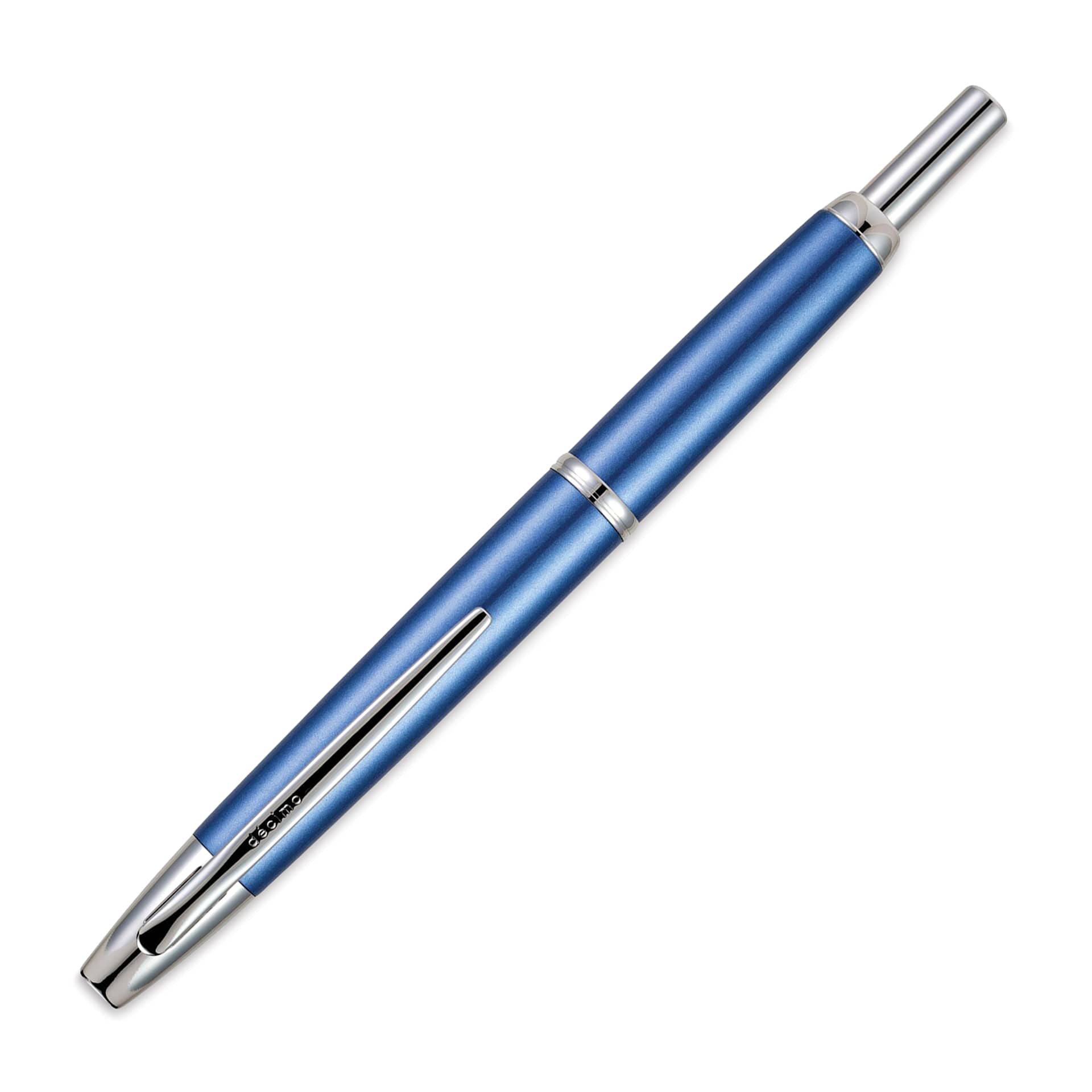Pilot Vanish Point Decimo Fountain Pen - Light Blue, Extra Fine, nib retracted