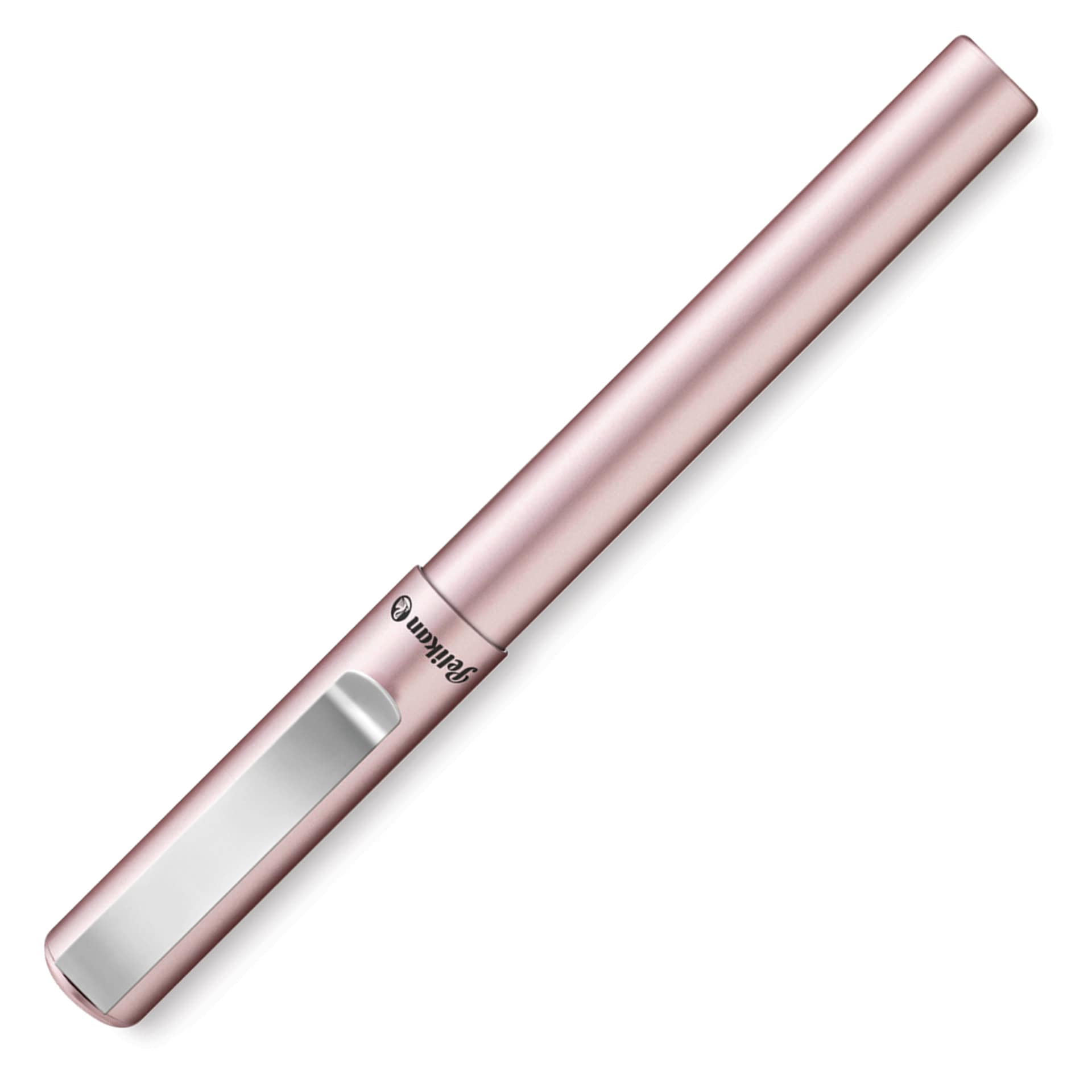 Pelikan Pina Colada Fountain Pen - Rose Metallic, Medium Nib, capped