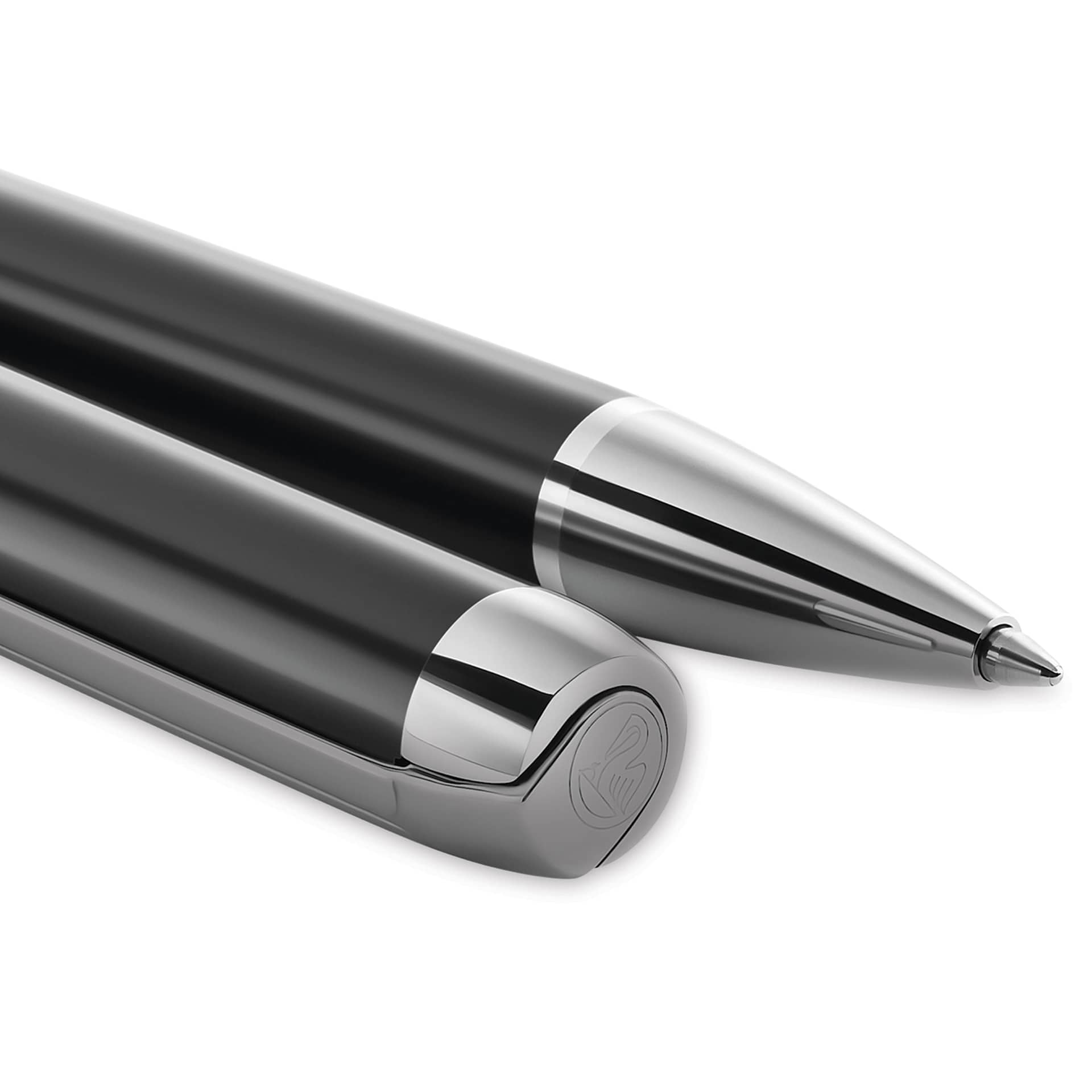 Pelikan Pura Ballpoint Pen - Anthracite close up of both ends