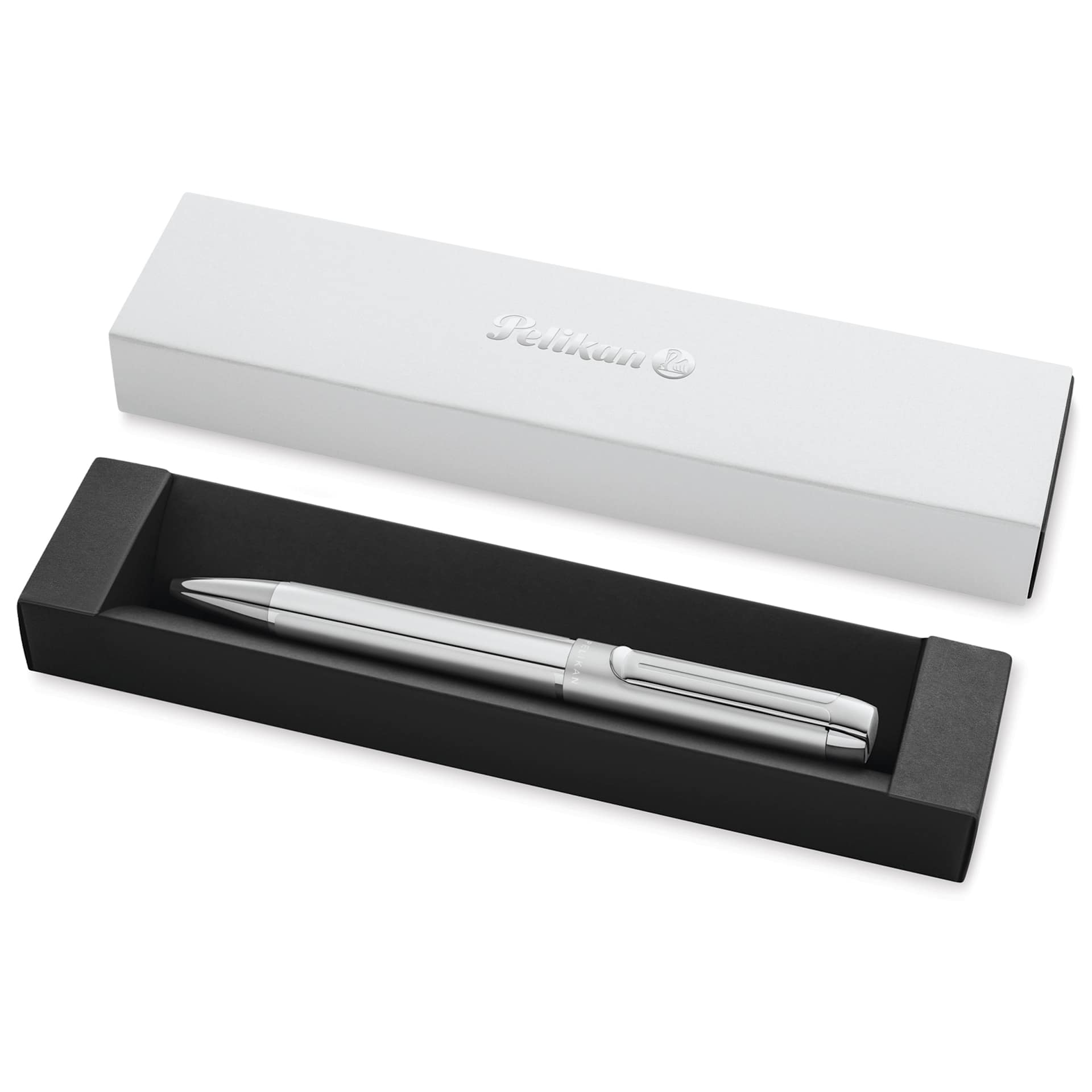 Pelikan Pura Ballpoint Pen - Silver in case