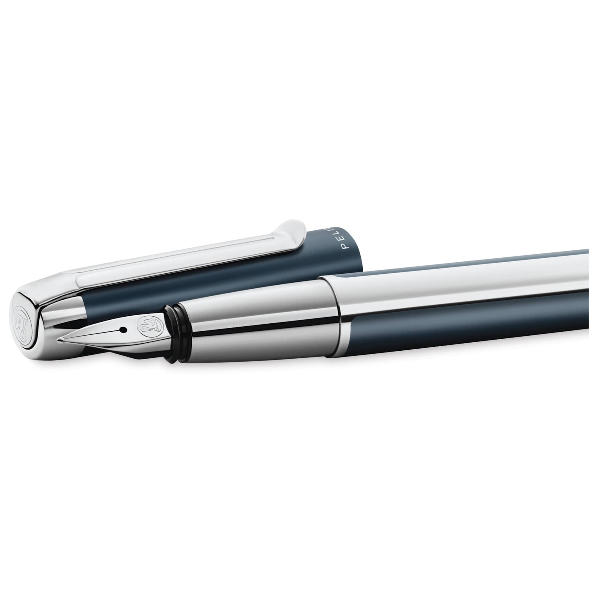 Pelikan Pura Fountain Pen - Petrol, cap off