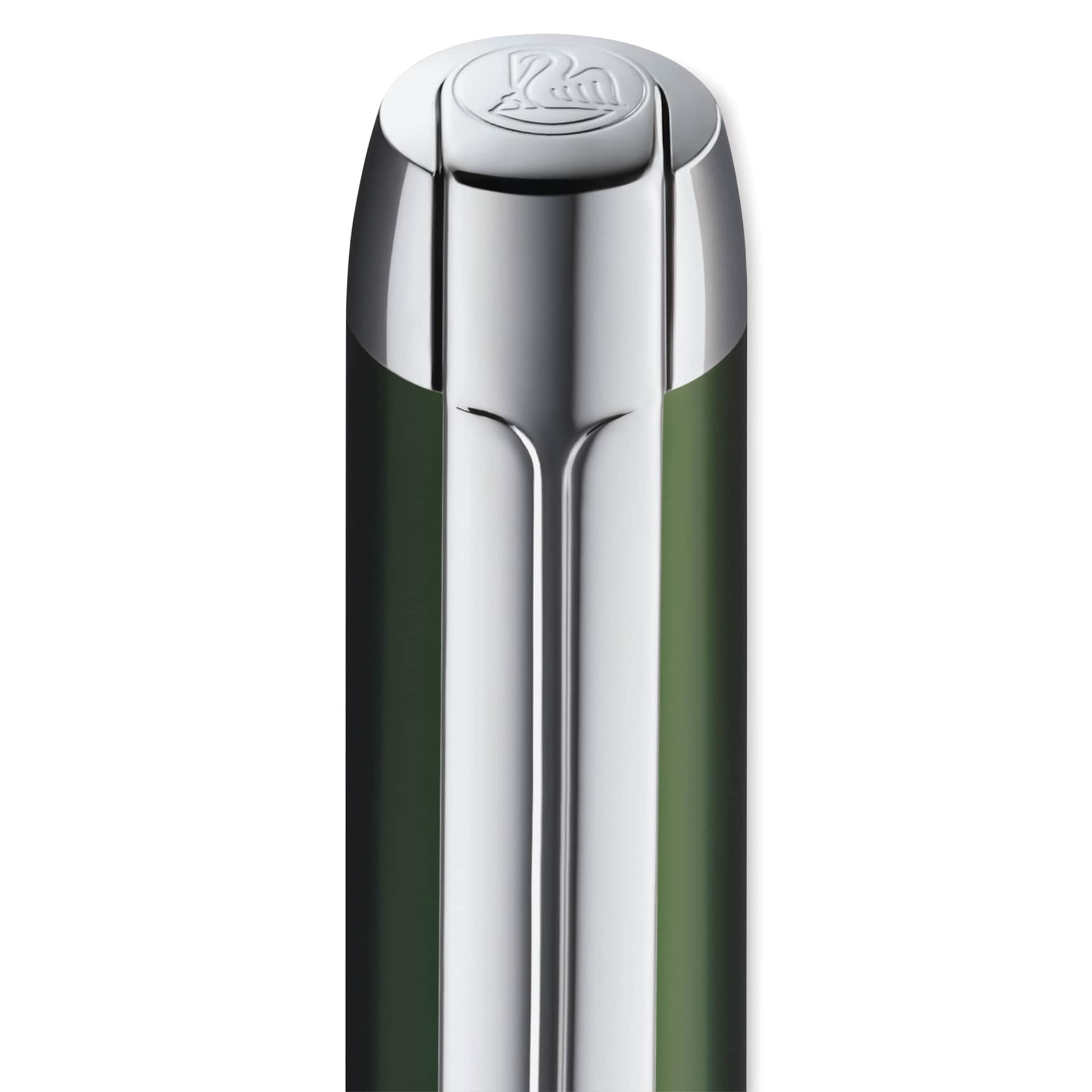 Pelikan Pura Fountain Pen - Deep Green, clip