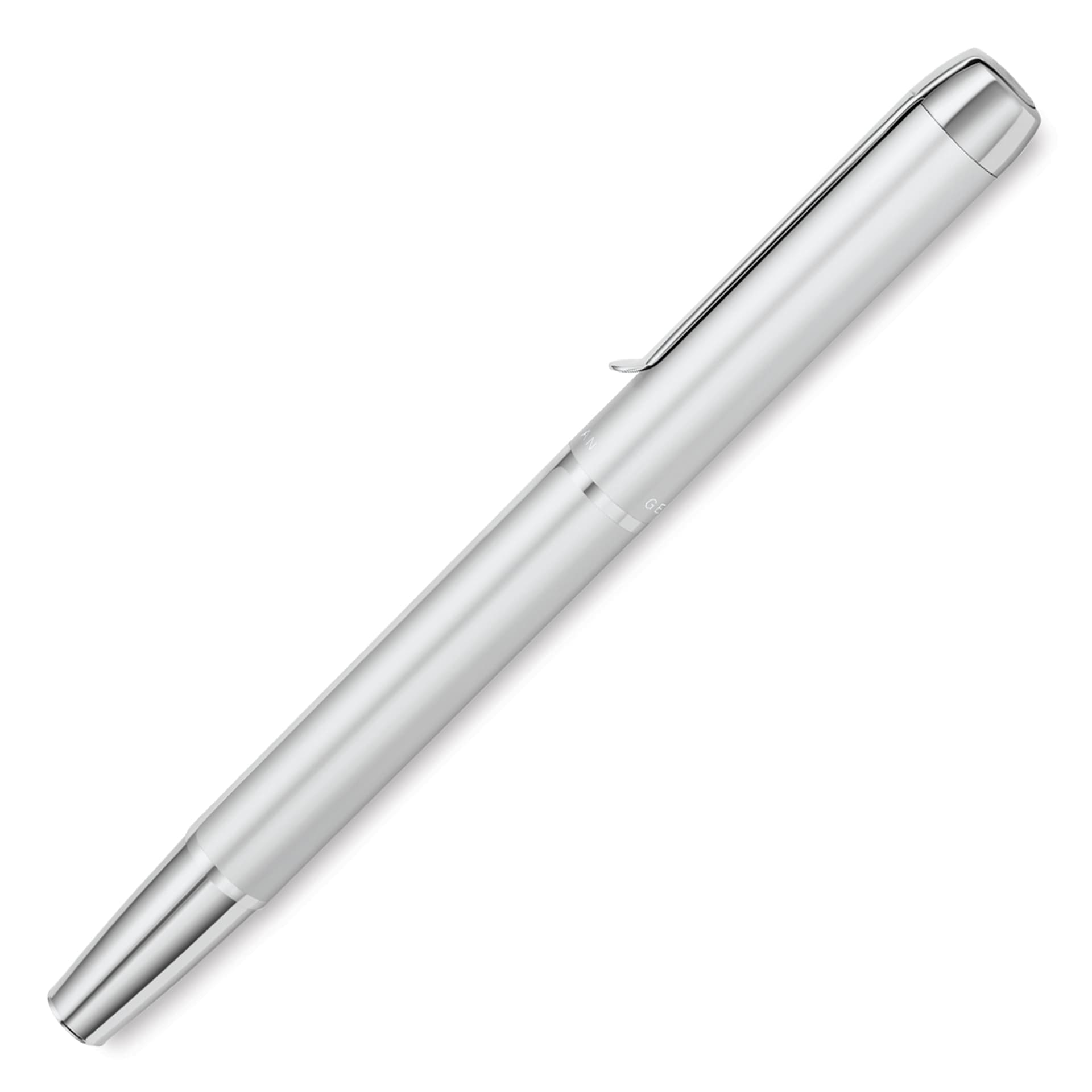 Pelikan Pura Fountain Pen - Silver, cap on