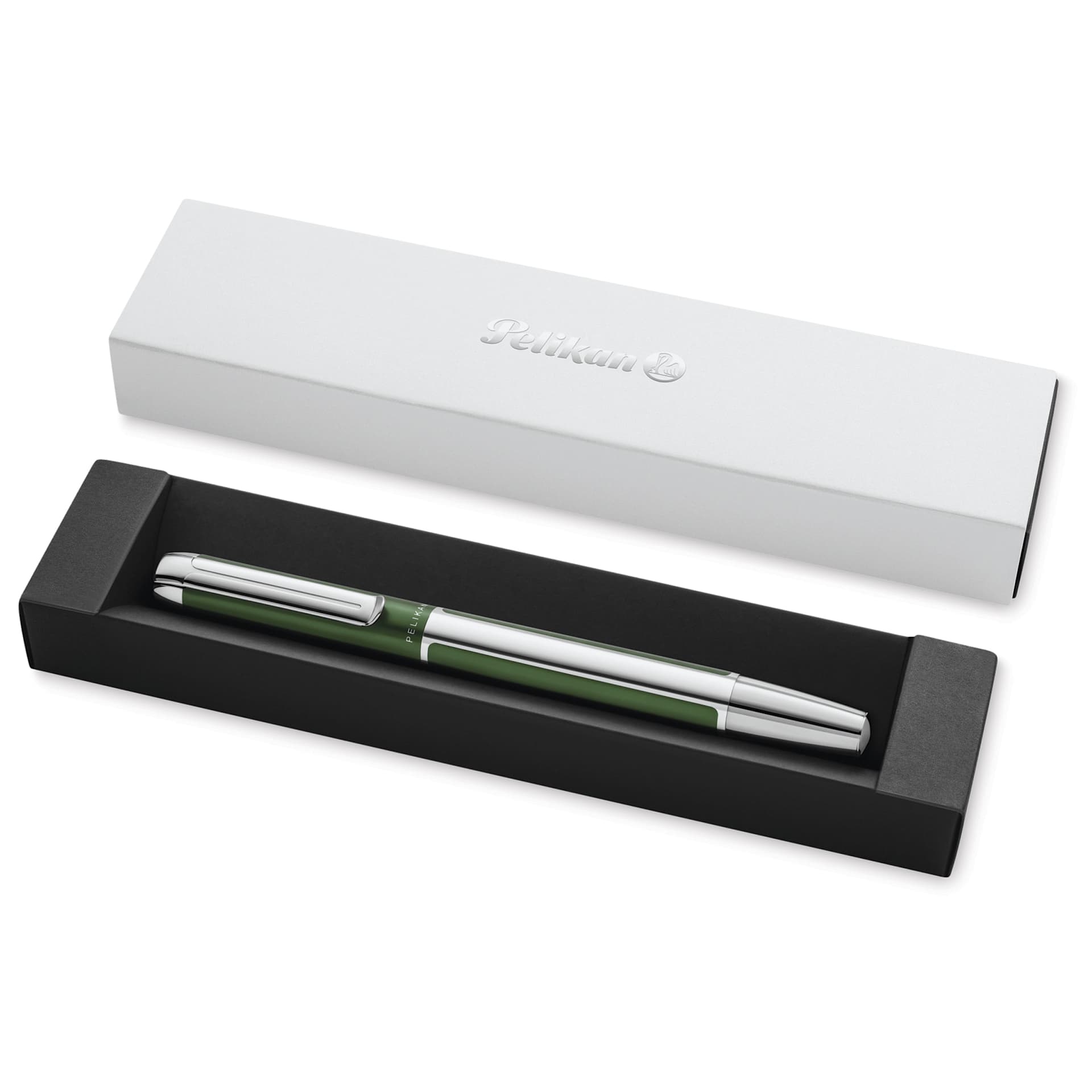 Pelikan Pura Rollerball Pen - Deep Green in case