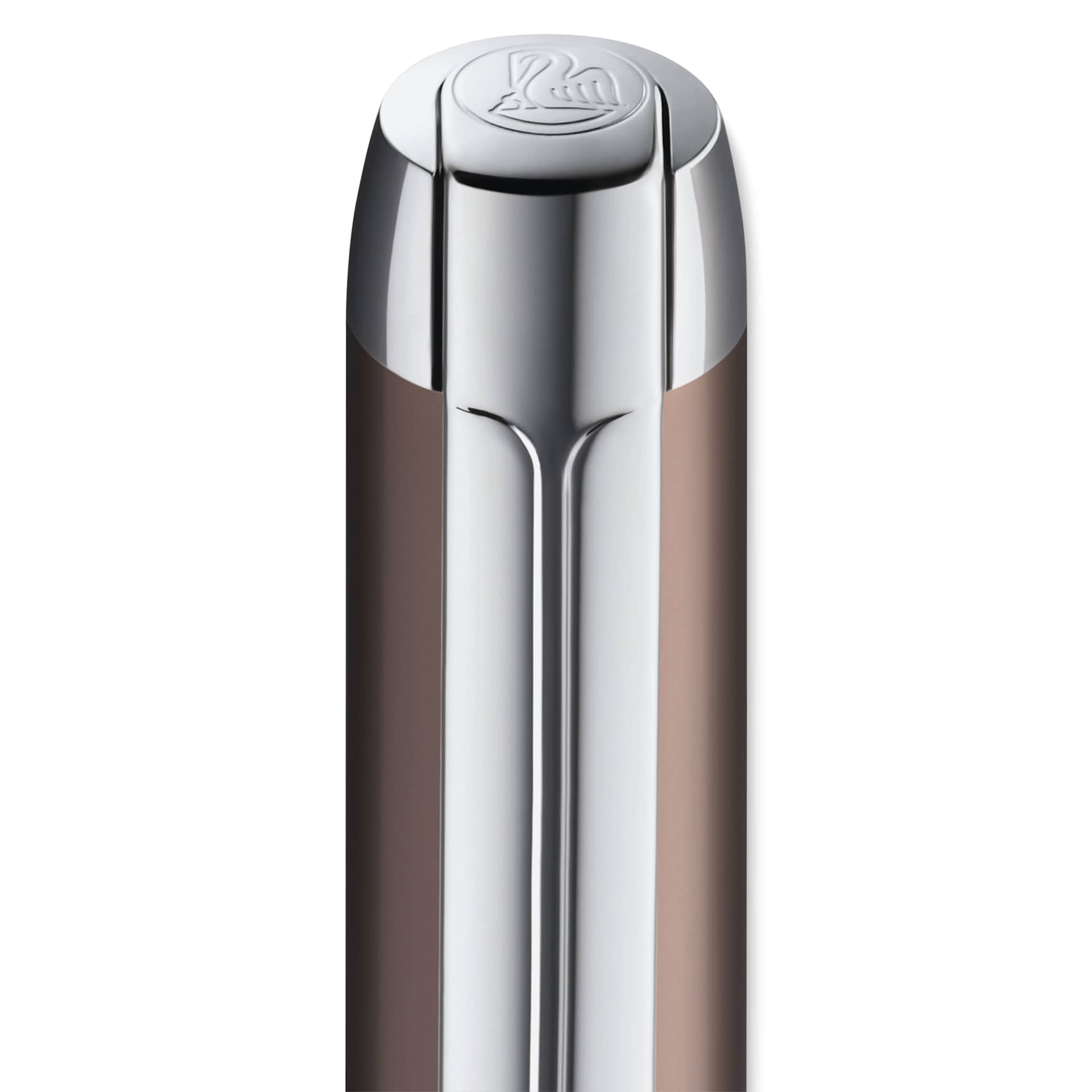 Pelikan Pura Rollerball Pen - Mocha close up of cap