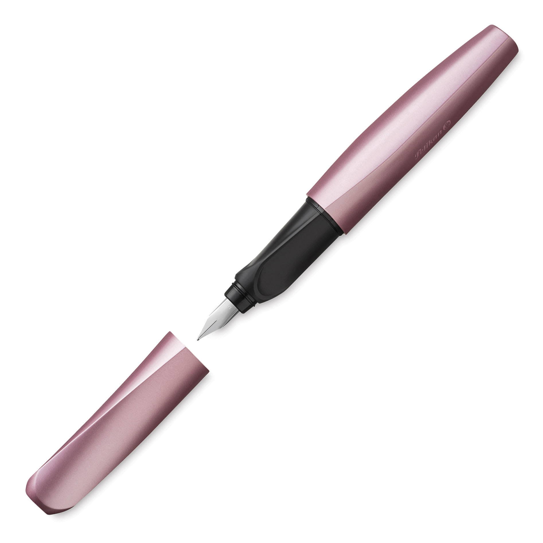 Pelikan Twist Fountain Pen - Rose, Medium Tip, pen, pen and cap