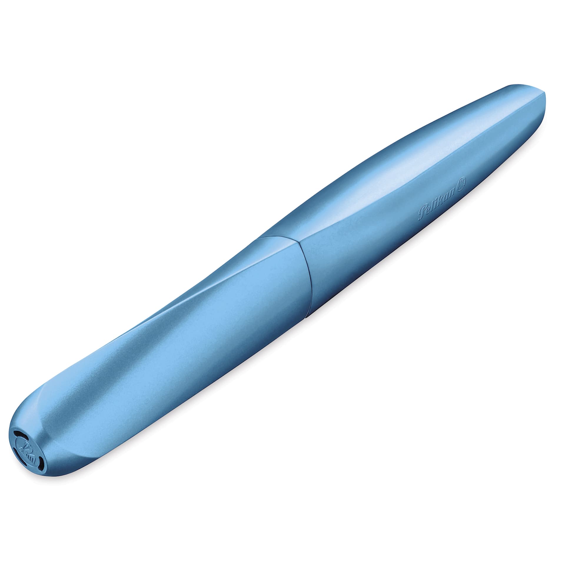 Pelikan Twist Fountain Pen - Frosted Blue, Medium Tip