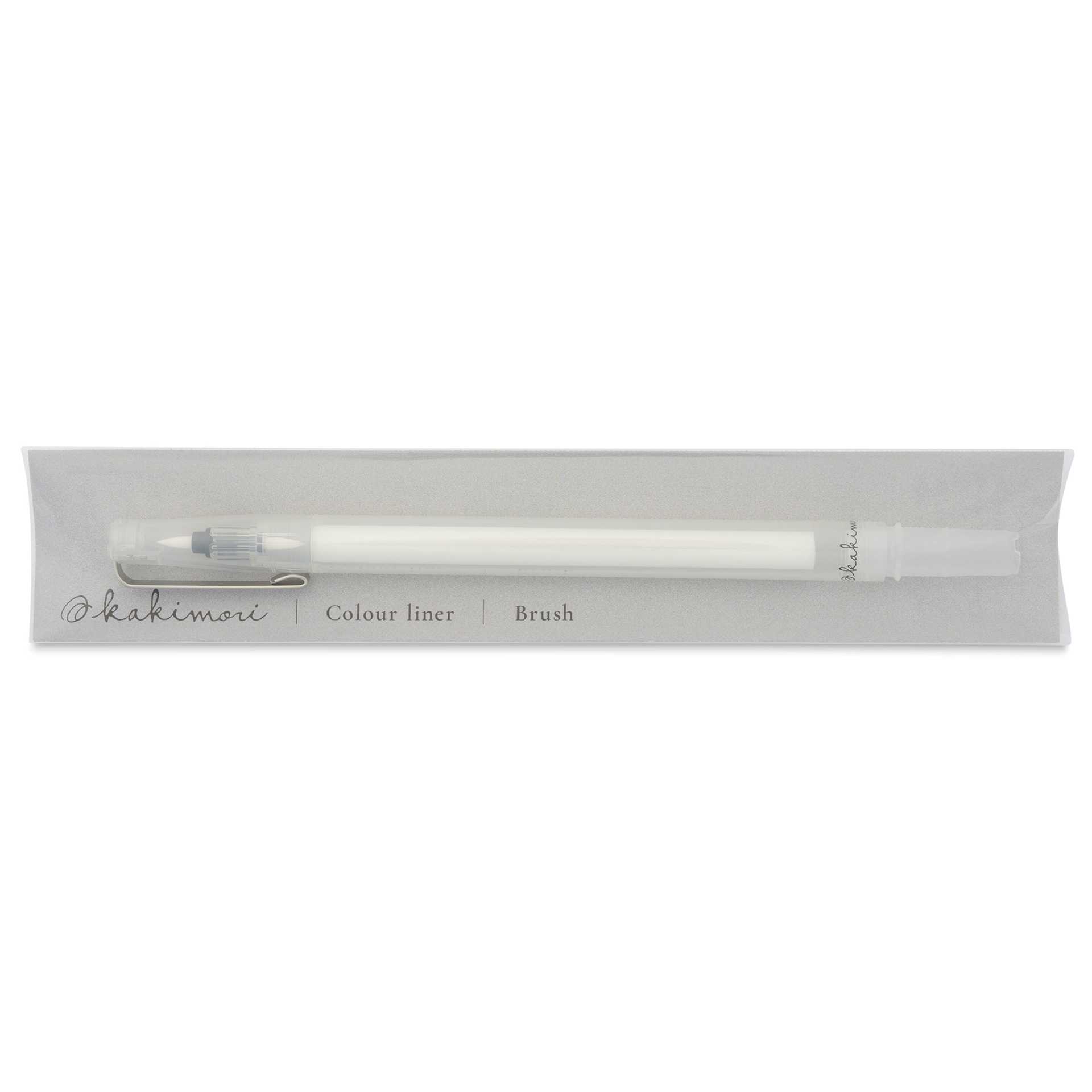Kakimori Colour Liner Kit - Brush Tip, inside of the packaging