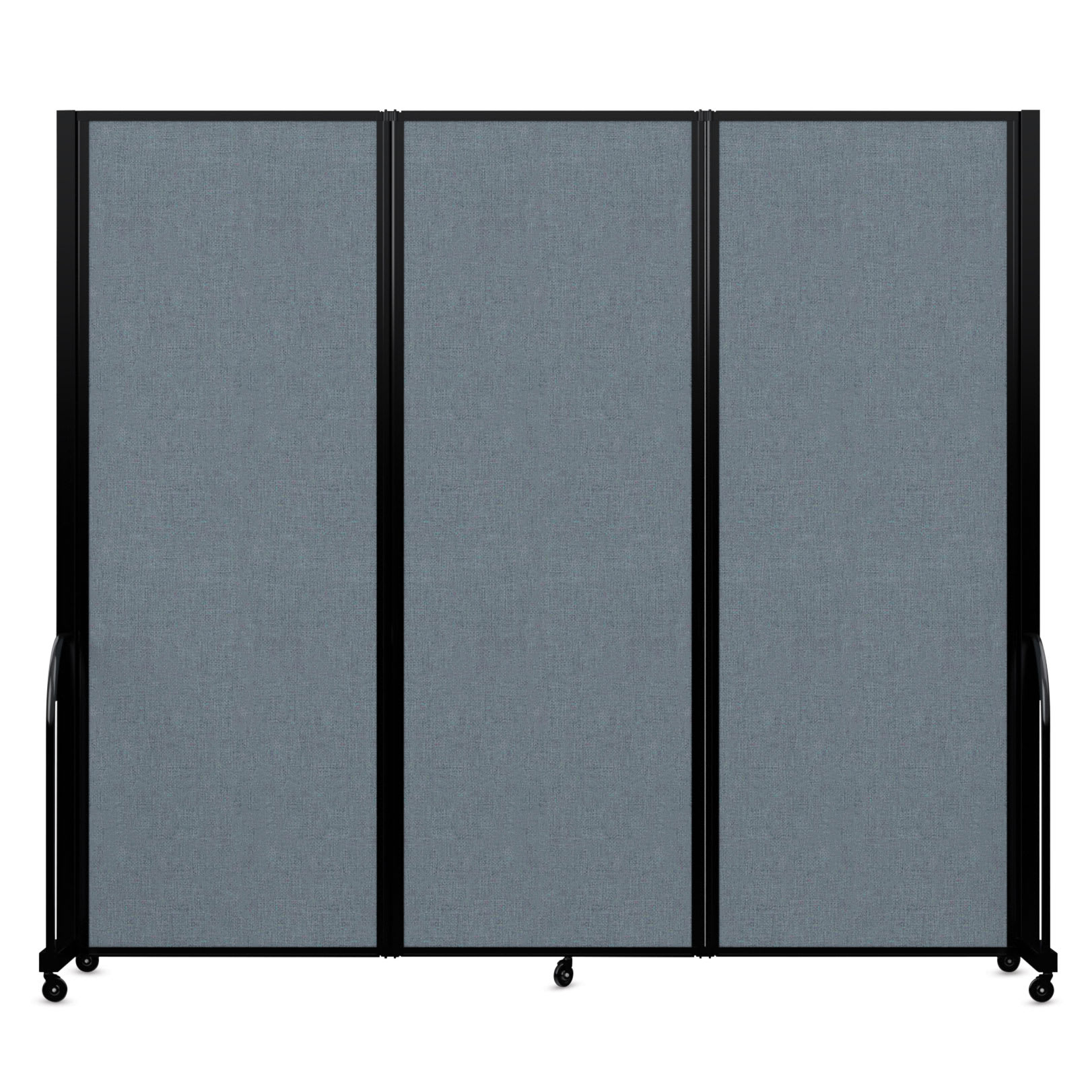 Screenflex Full Motion Room Divider - Summer Blue, 3 Panel