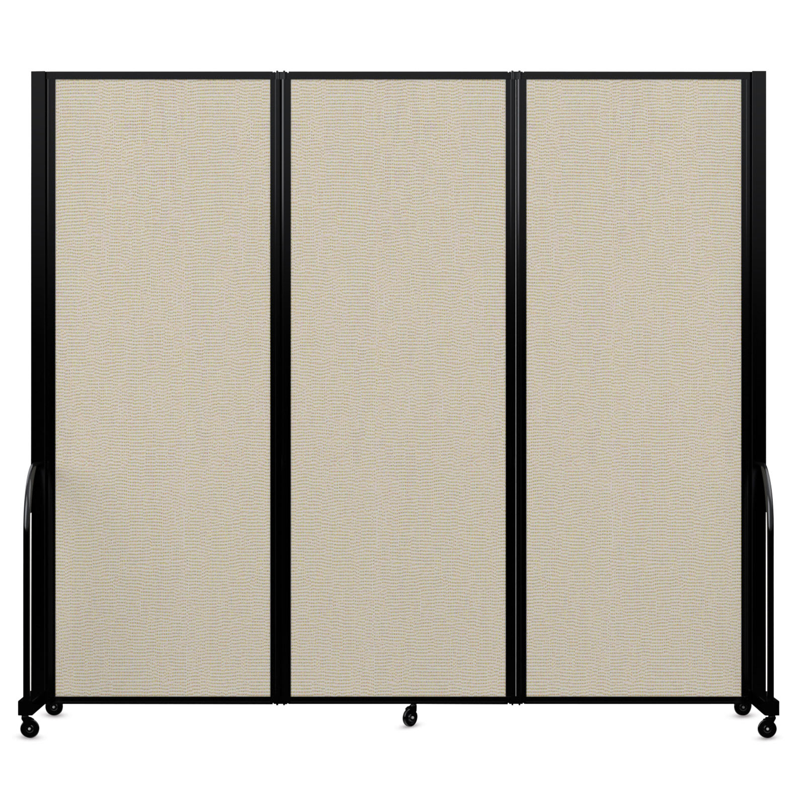 Screenflex Full Motion Room Divider - Sand, 3 Panel