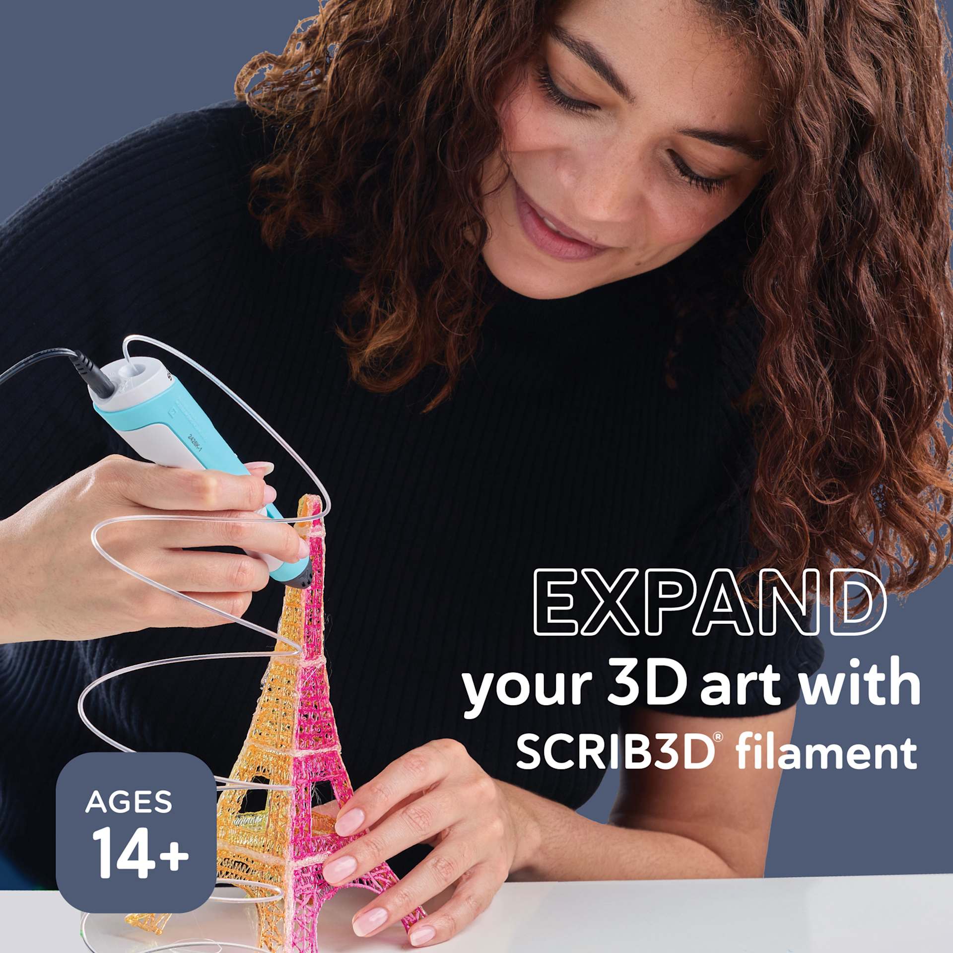 Scrib3D PLA Filament Refills. Expand your #D art with Scrib3D filament. Ages 14+.