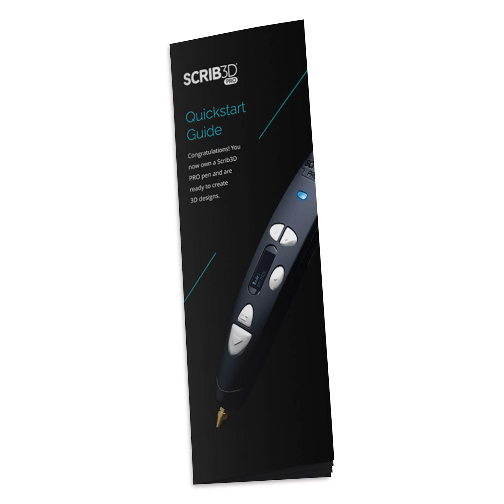 Scrib3D Pro 3D Printing Pen Set, quickstart guide
