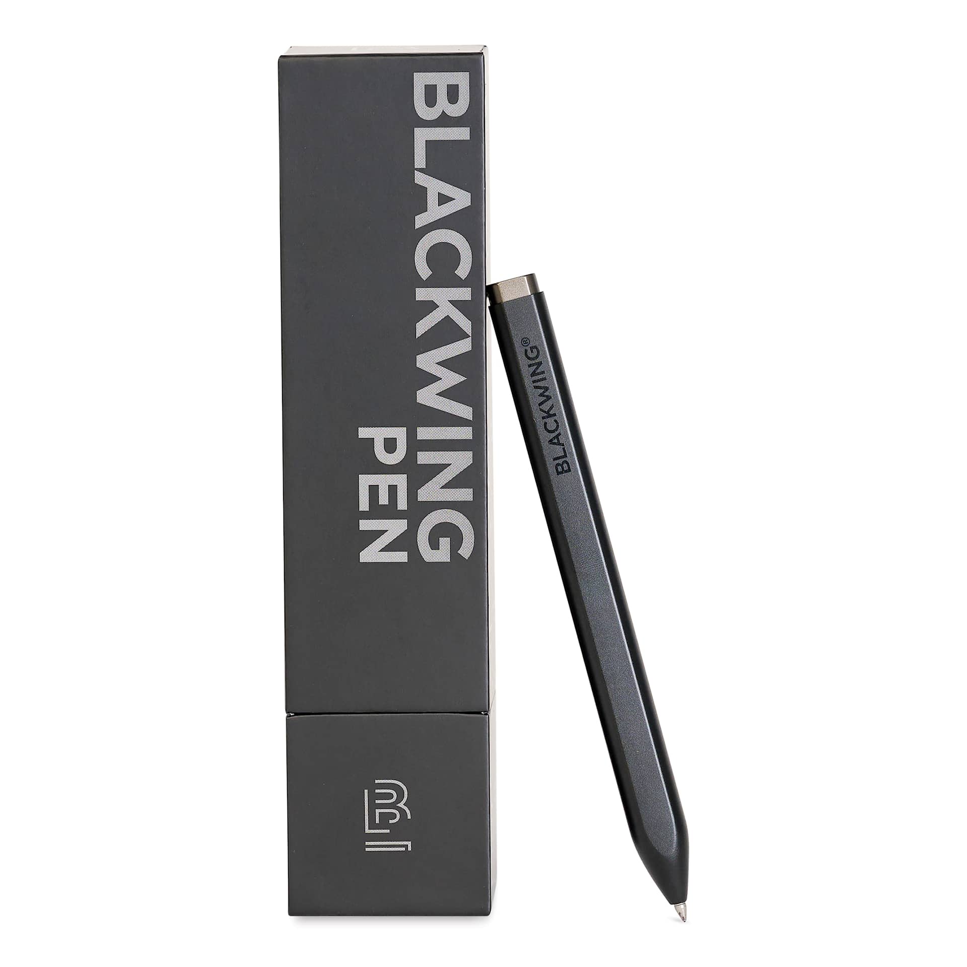 Blackwing Pen - Black, packaging and pen